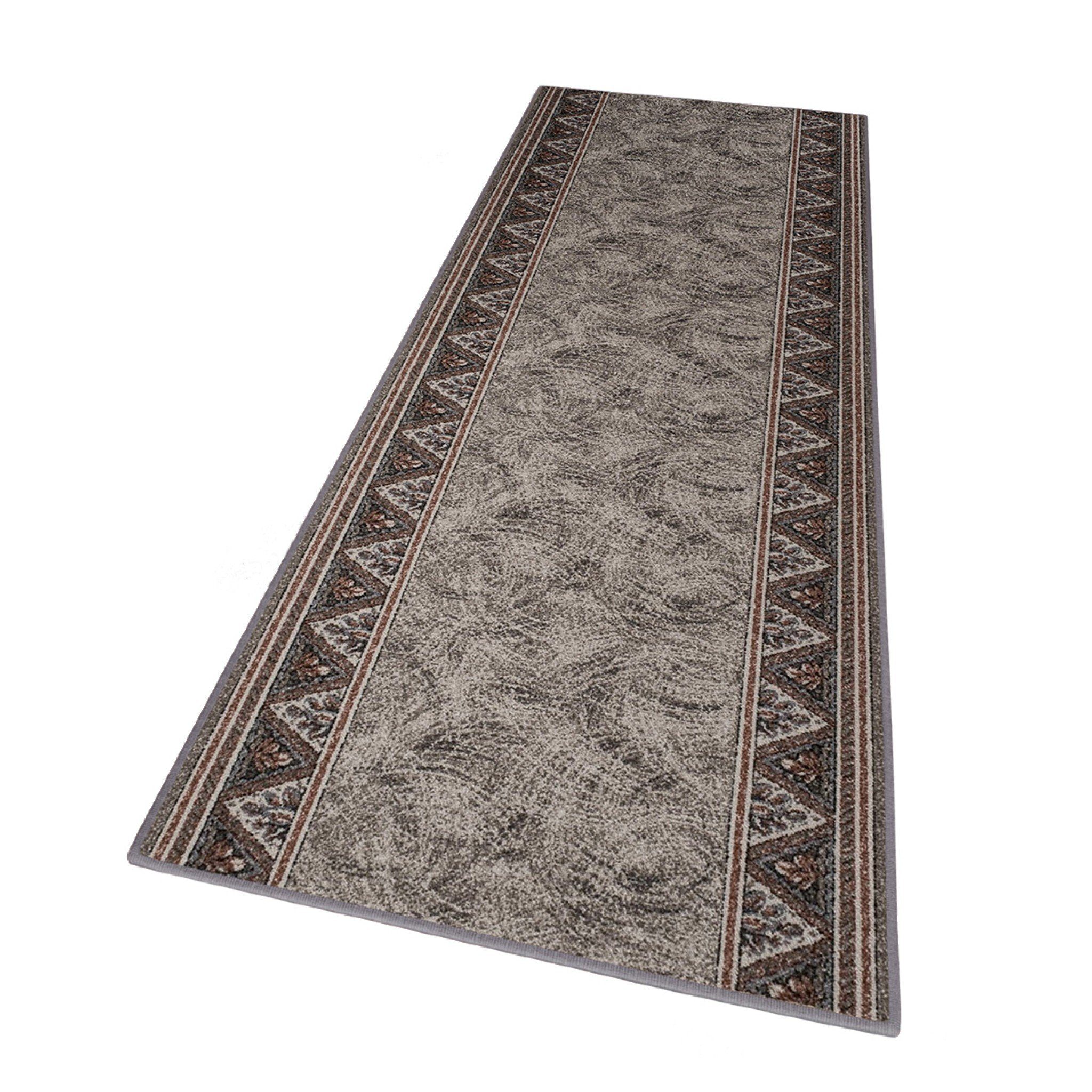 Mazovia Läufer Läufer Teppichläufer Brücke - Vorzimmer Küche - Beige, 67 x 100 cm, Kurzflor, Rutschfest, Meterware, Verschiedene Größen