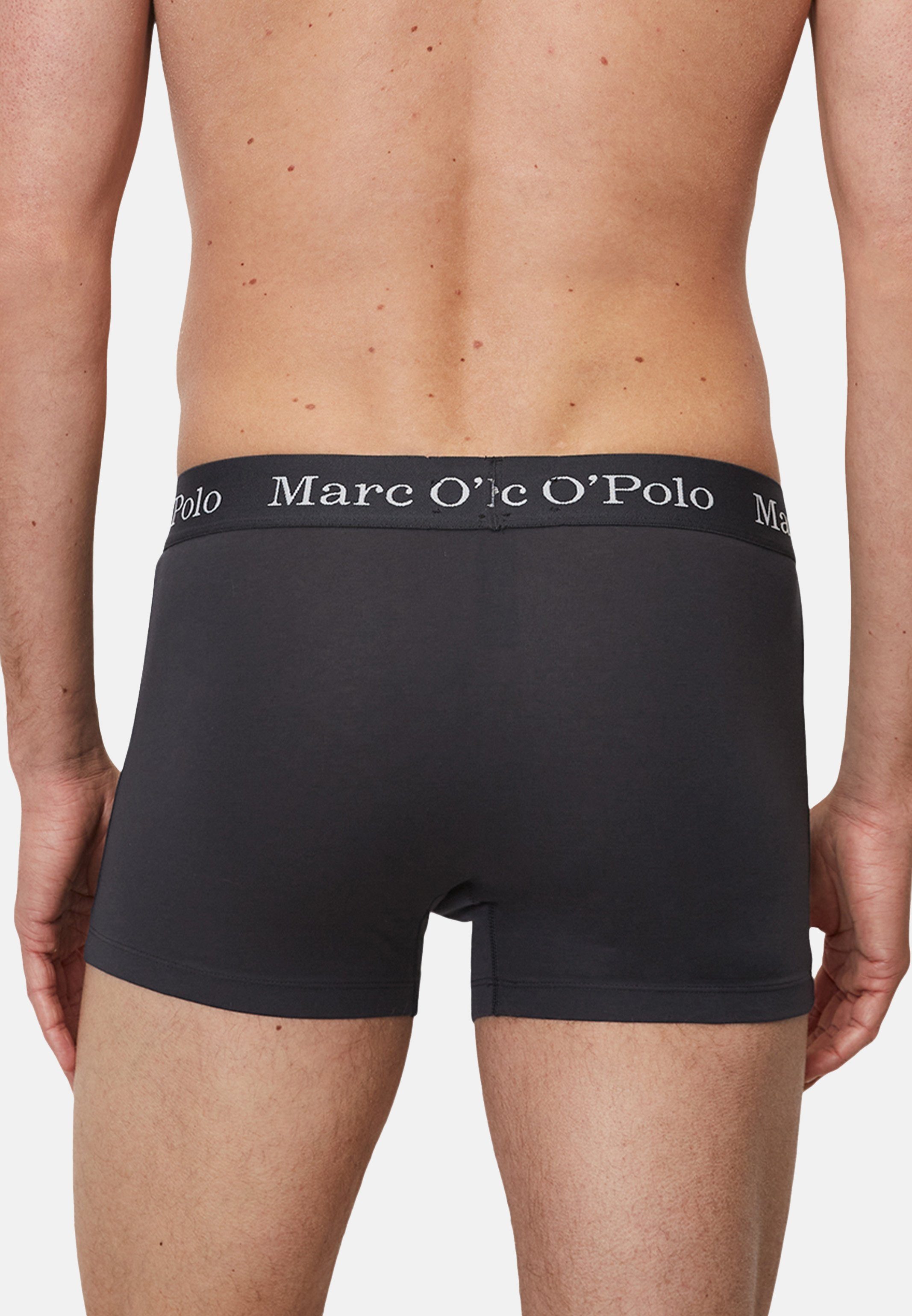 Marc O'Polo Boxer (Spar-Set, Baumwolle Ohne - Cotton 6-St) - Eingriff Long Elements Retro Pack - Short Melange Organic 6er / Black/Navy/Grey Pant