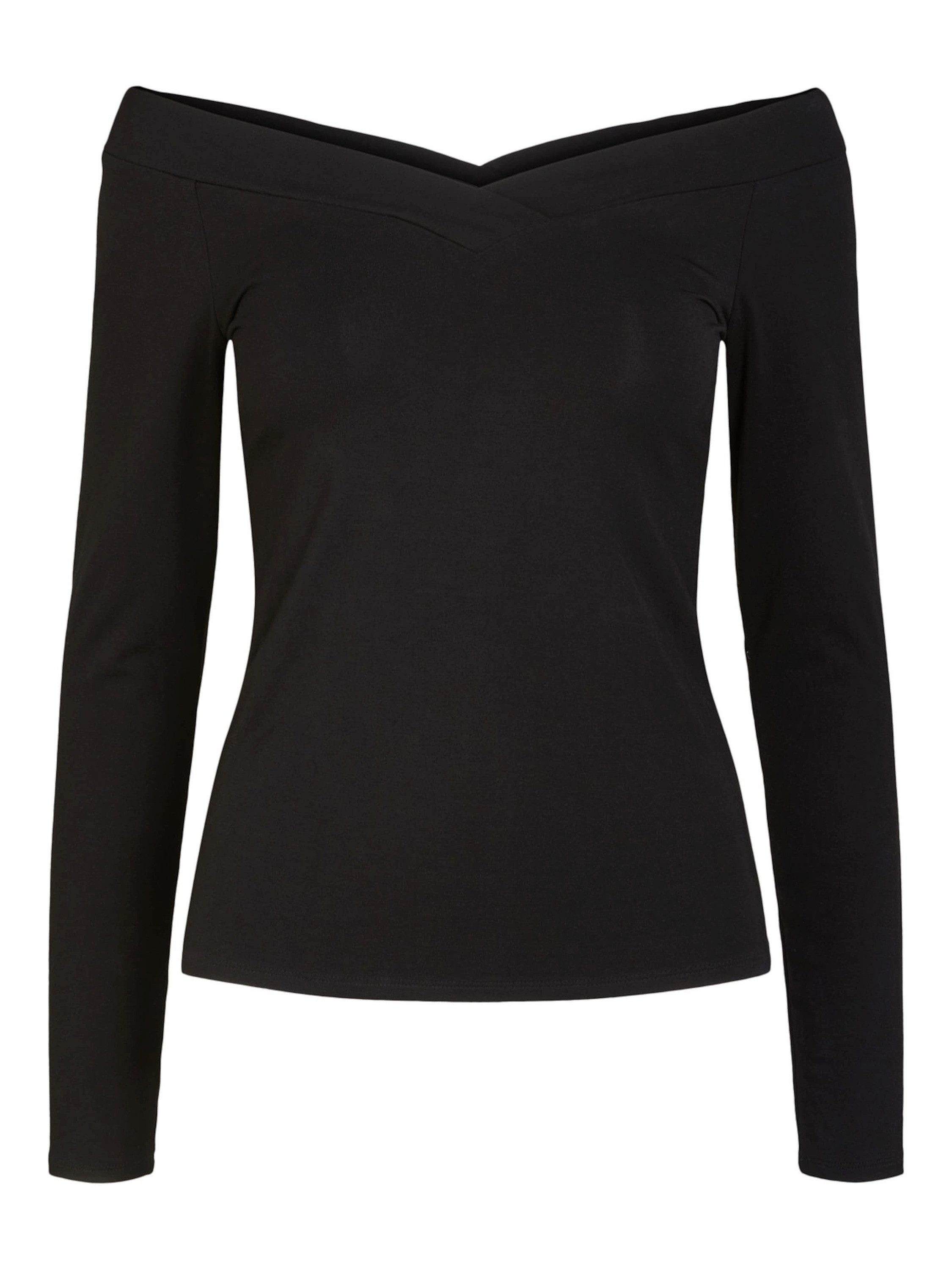 pieces Langarmshirt (1-tlg) Plain/ohne Details günstig online kaufen