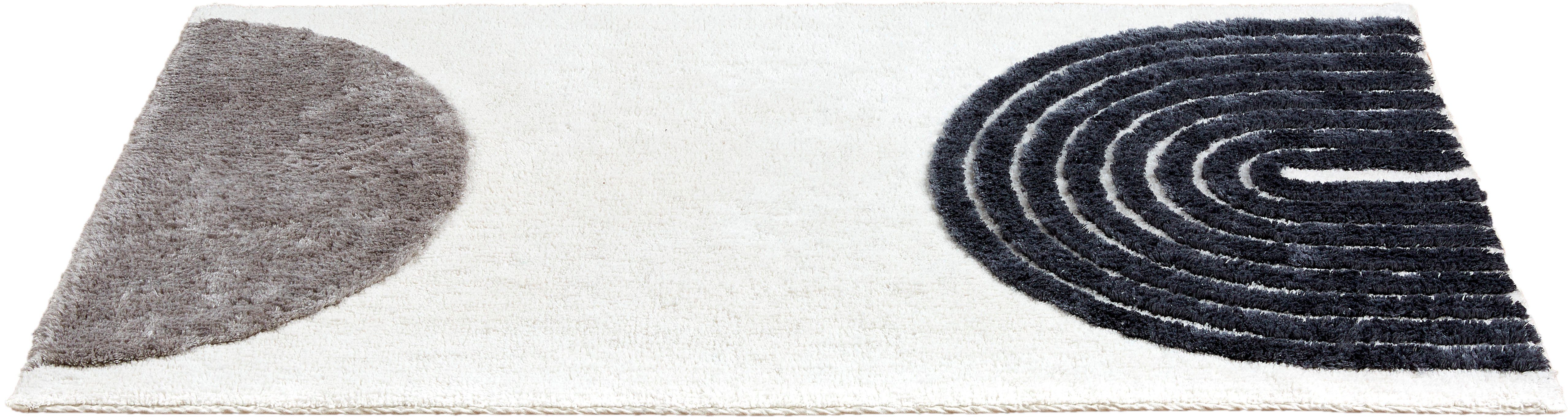 SCHÖNER WOHNEN-Kollektion Badematte Barbados 233, Höhe 17 mm, fußbodenheizungsgeeignet, Baumwolle, Viskose, rechteckig, kuschelweicher Badezimmerteppich, waschb – Bild 4 von 5