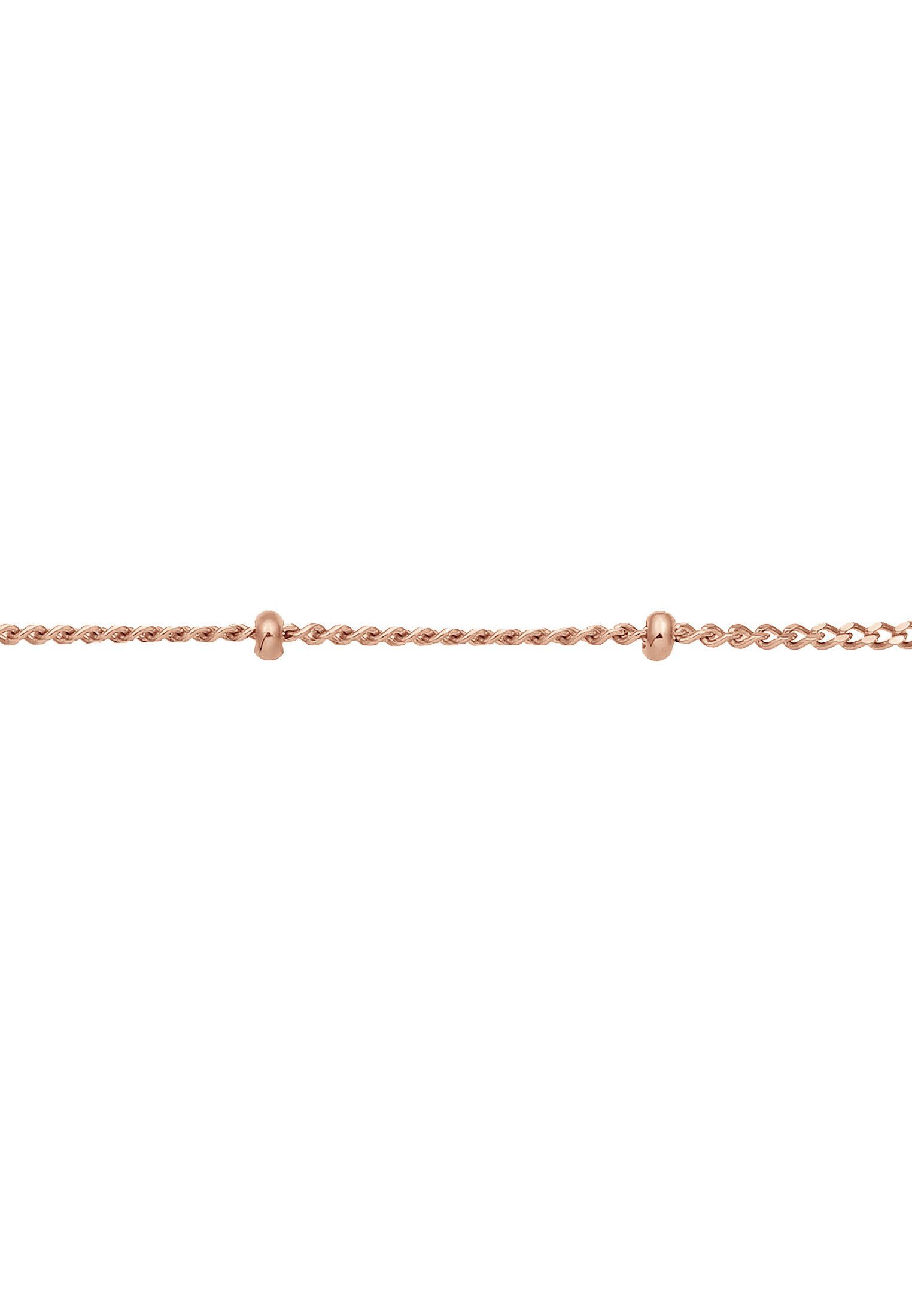 Basic ohne Elli Kugelkette 925 Rosegold Kette Trend Choker Silber Anhänger