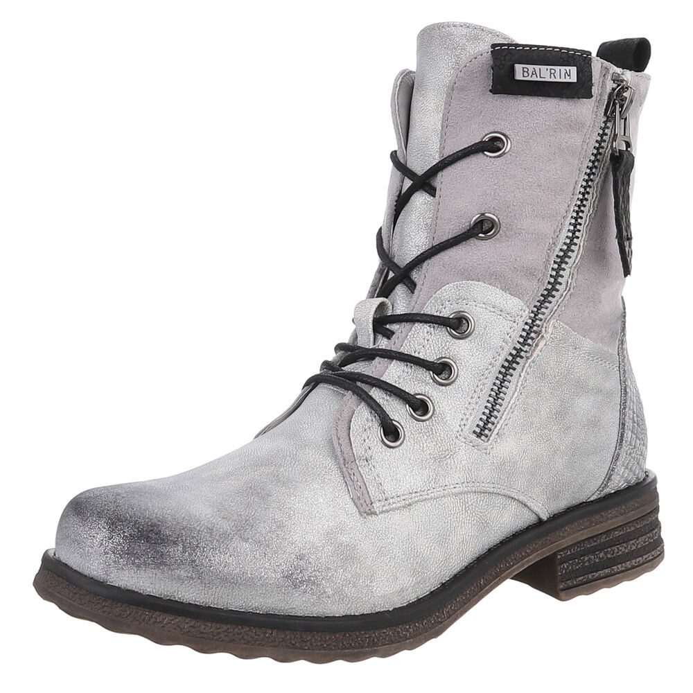 Ital-Design Modischer Damenstiefel mit Schnürung und günstig online kaufen