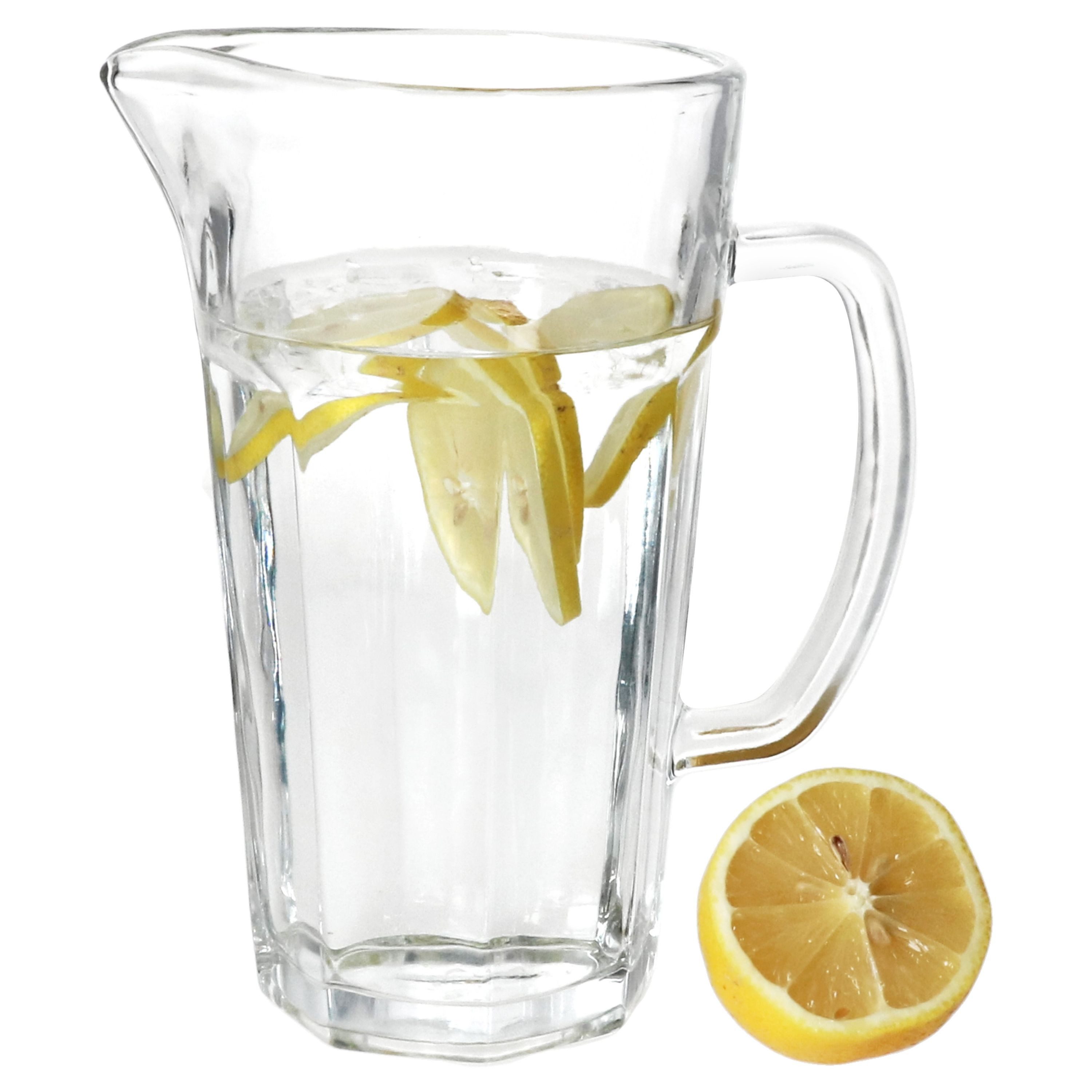 MamboCat Wasserkrug MamboCat Krug Max Glaskrug 1 L klar mit Henkel Limo-Karaffe Saft-Kanne
