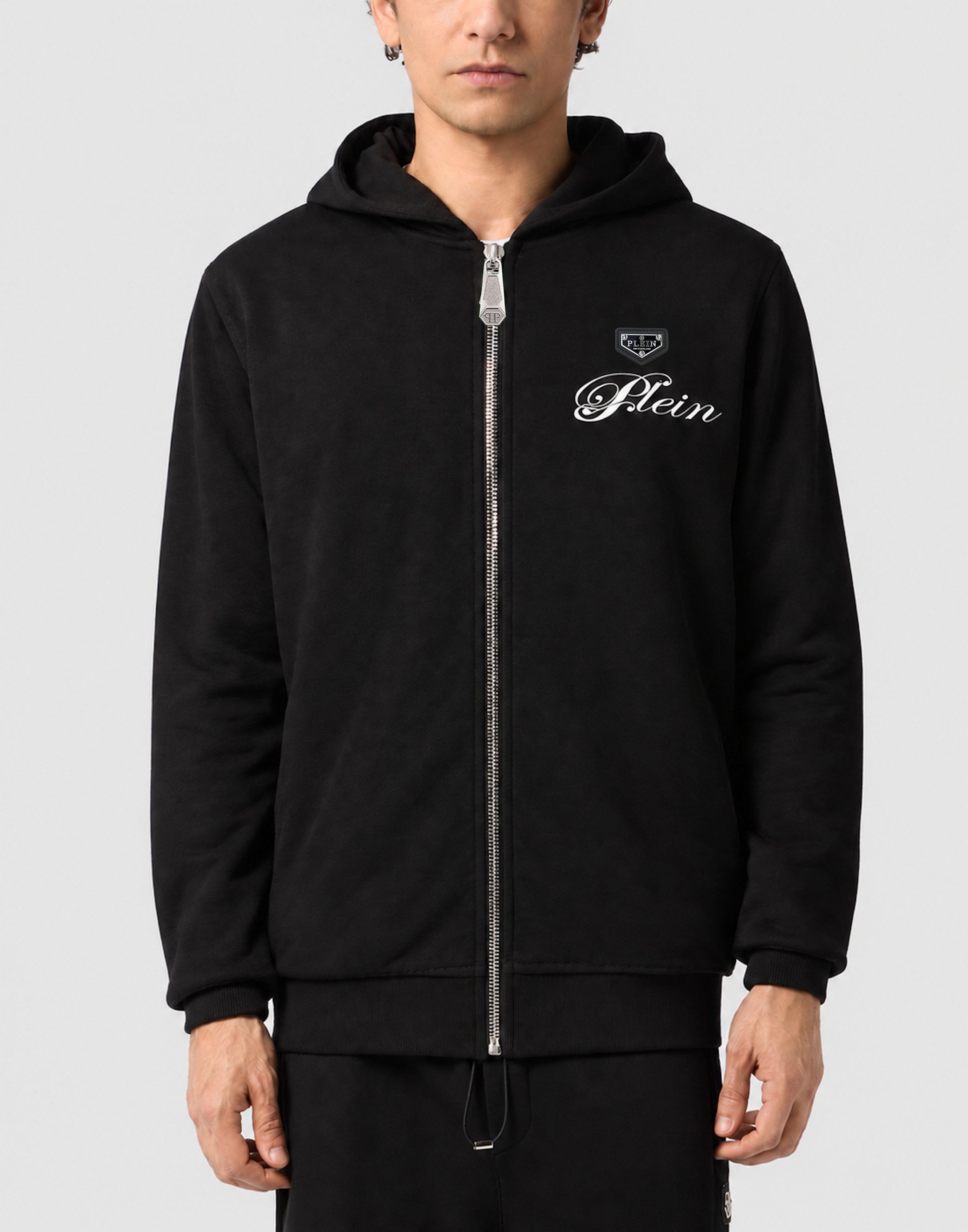 PHILIPP PLEIN Kapuzensweatjacke Teddy Mit Schmucksteinen – Bild 2 von 5