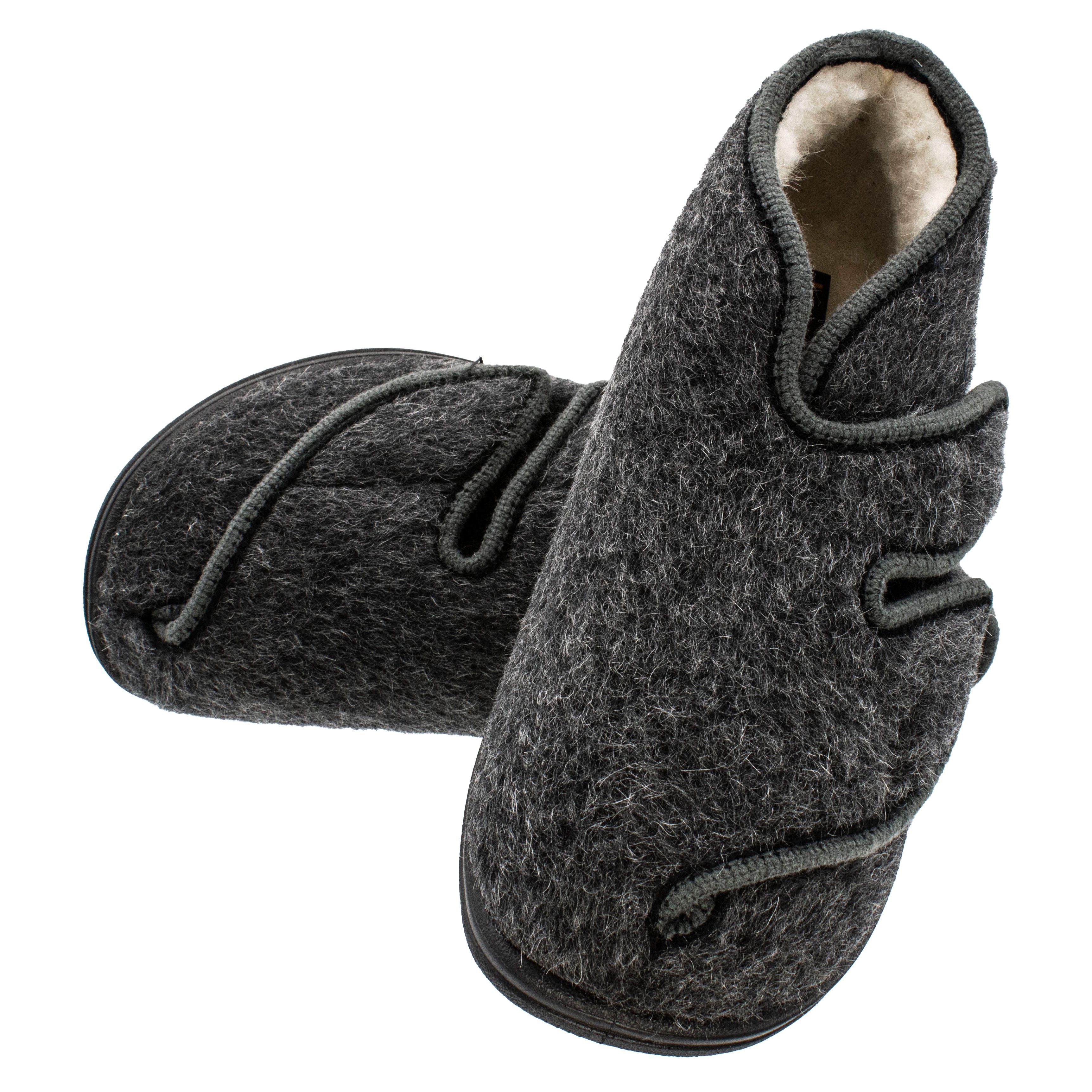 Fischer-Markenschuh Bad Wiessee Hausschuh aus Wollfilz, mit Schurwollfutter, Weite L