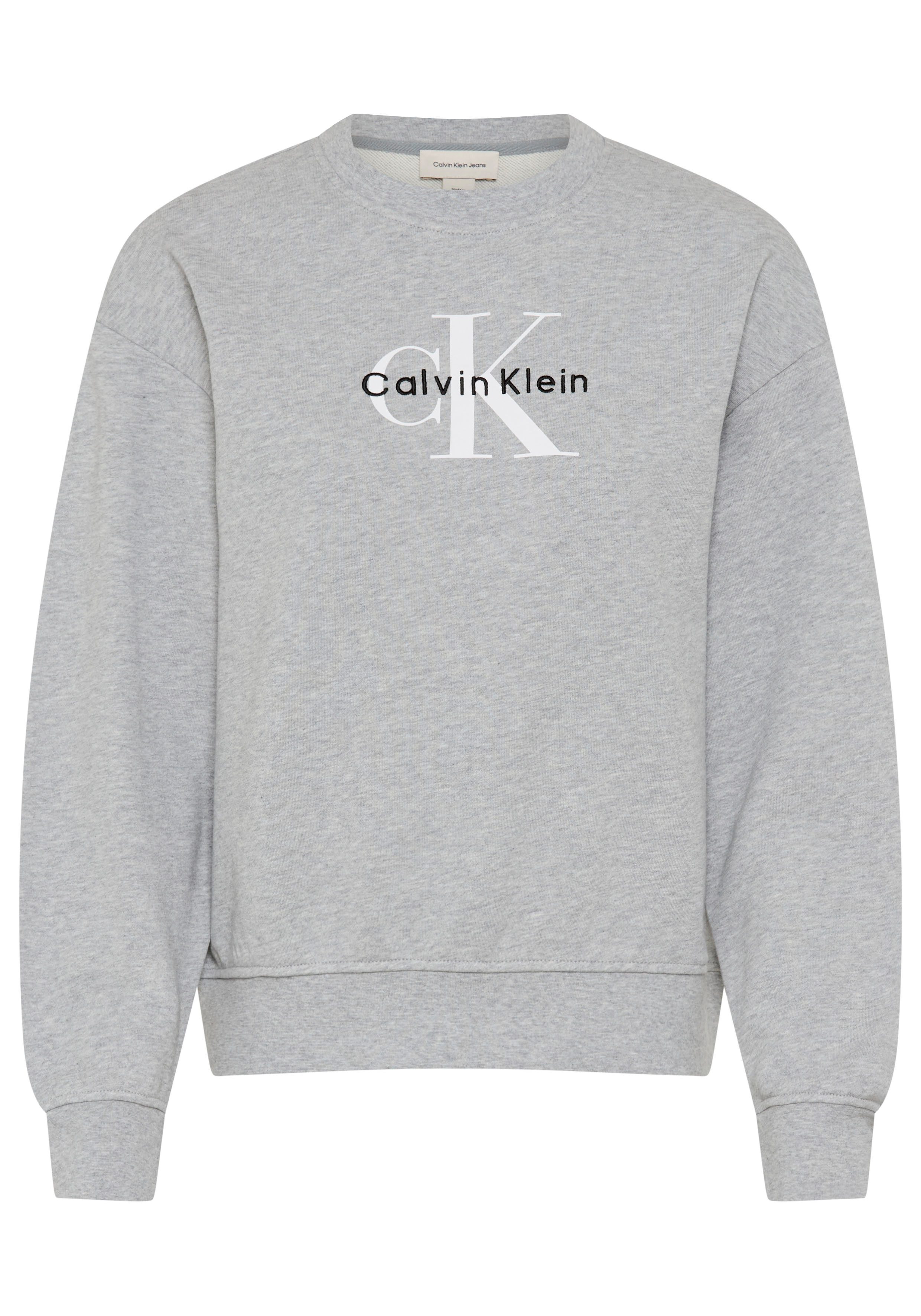 Calvin Klein Jeans Sweatshirt FRENCH TERRY MONOLOGO CREW Regular fit, Logoschriftzug – Bild 2 von 3