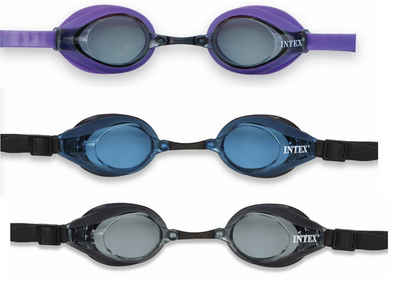 Intex Schwimmbrille Schwimmbrille Silicone Sport Racing Goggles ab 8 zufällige Auswahl