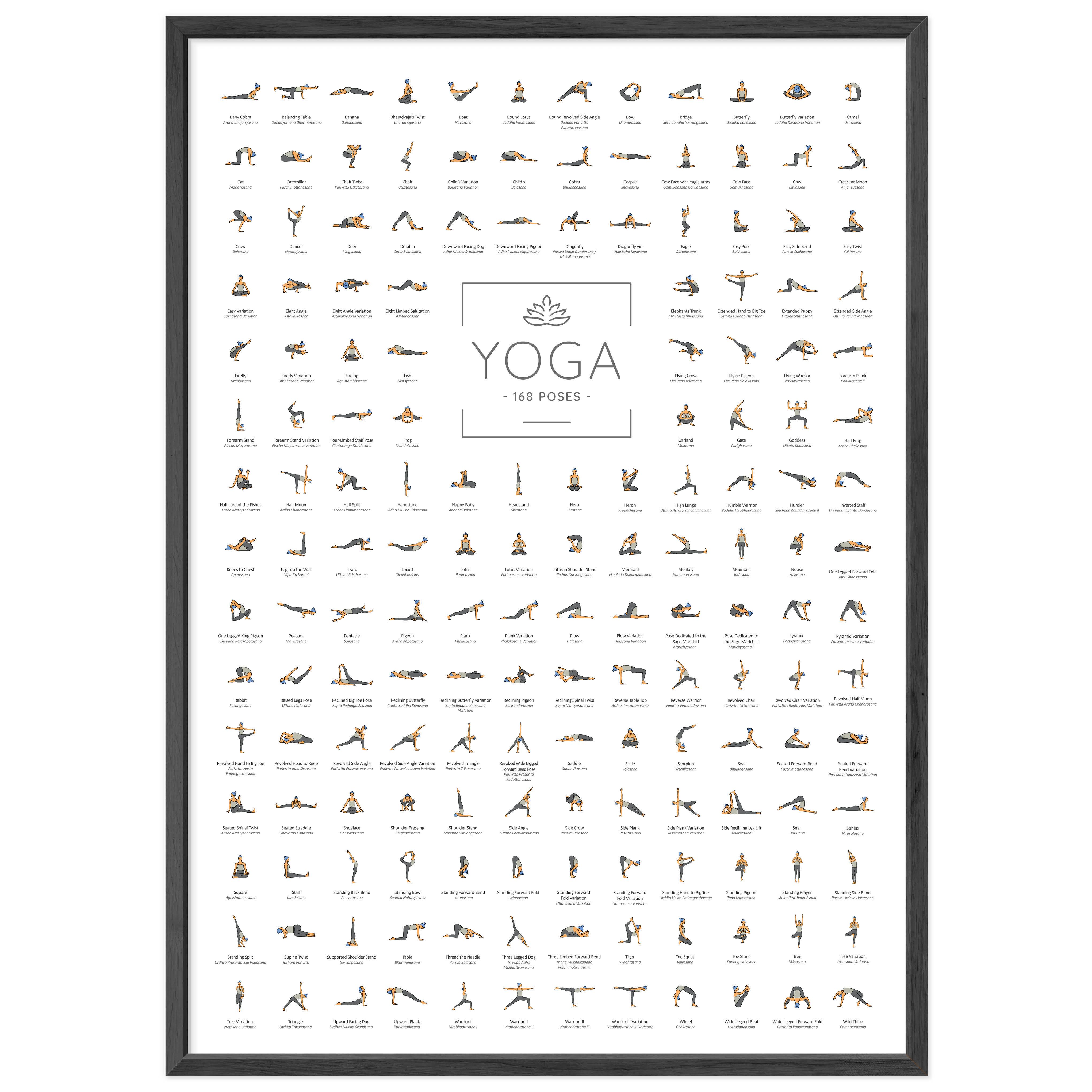 JUNOMI Poster Yoga 168 Posen günstig online kaufen
