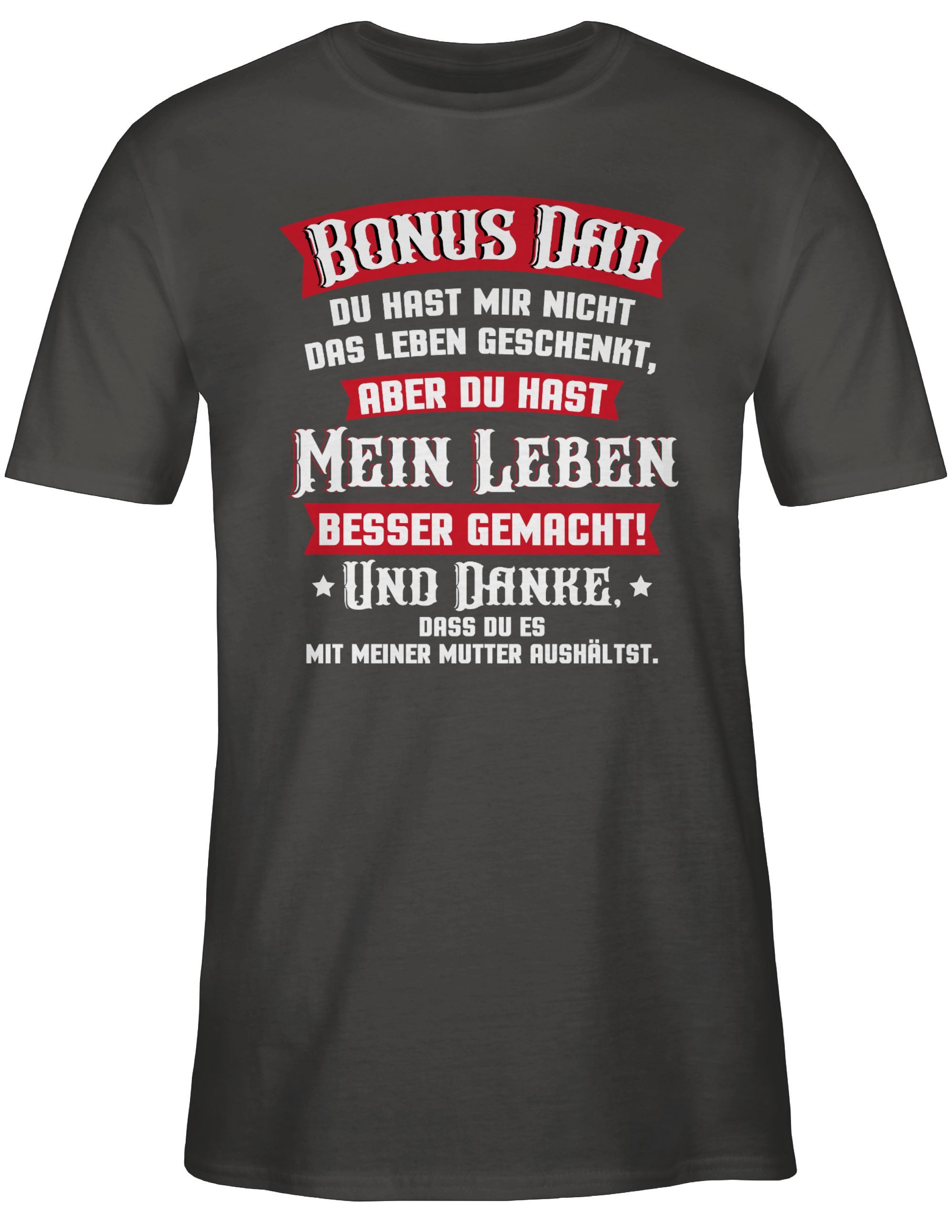 Shirtracer T-Shirt Bonus Dad - rot/weiß günstig online kaufen