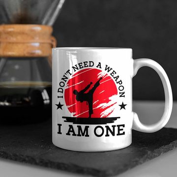 Trendation Tasse Karate-Tasse Geschenk Kampfsport-Fans Jiu Jitsu Geschenkidee I Dont Ne