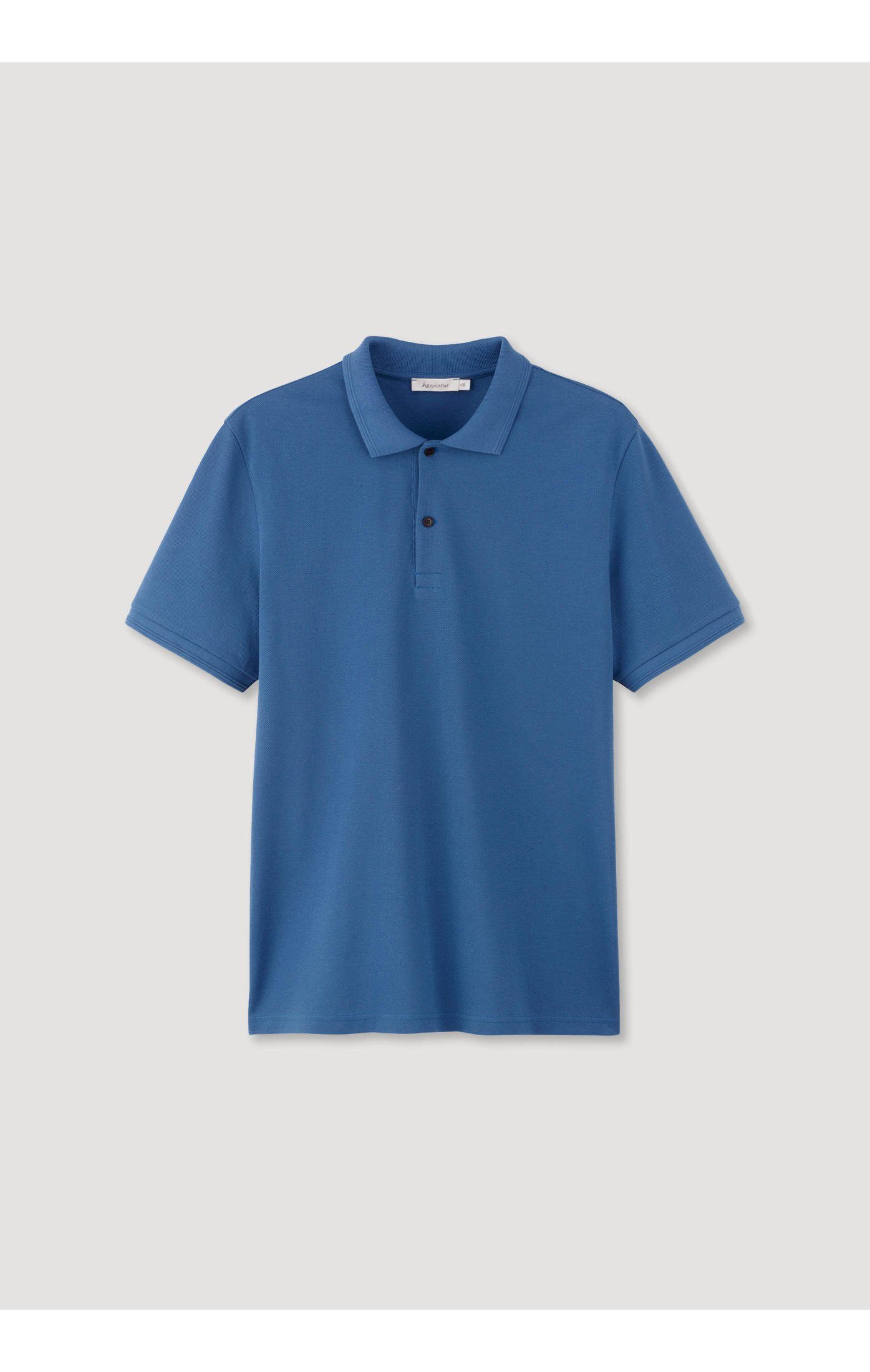 aus Hessnatur T-Shirt Zwirnjersey kobaltblau reiner Bio-Baumwolle