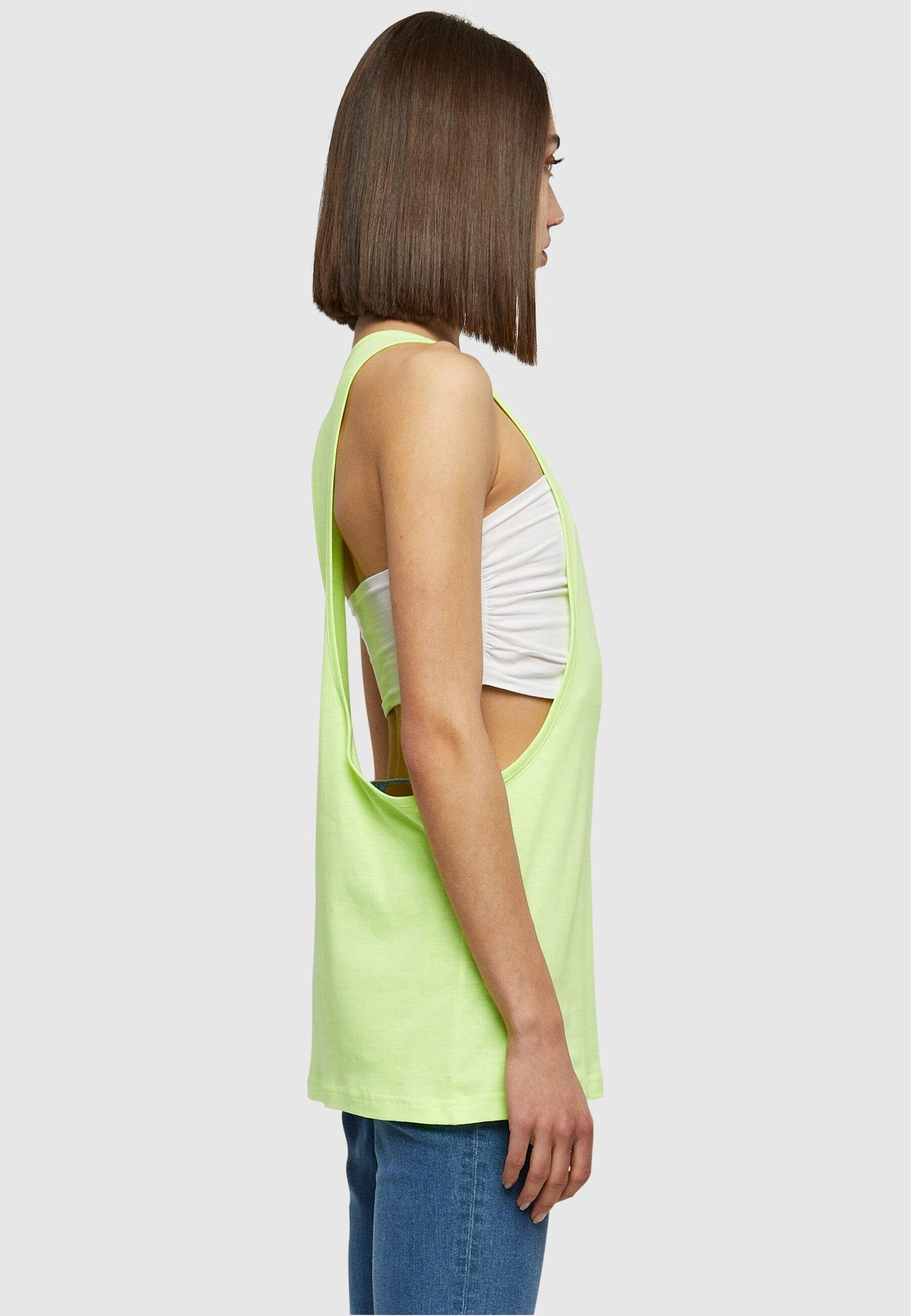 URBAN CLASSICS Neon Ladies Tanktop Muskelshirt Damen neonyellow (1-tlg) Loose