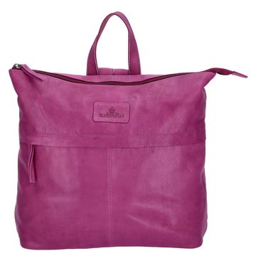 The Skandinavian Brand Freizeitrucksack The Skandinavian Brand Damen Leder Rucksack Purple (1-tlg)