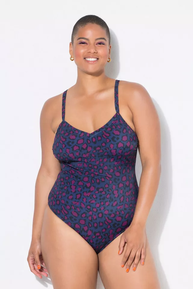 Studio Untold Badeanzug Badeanzug Softcups Color Leo Shaping