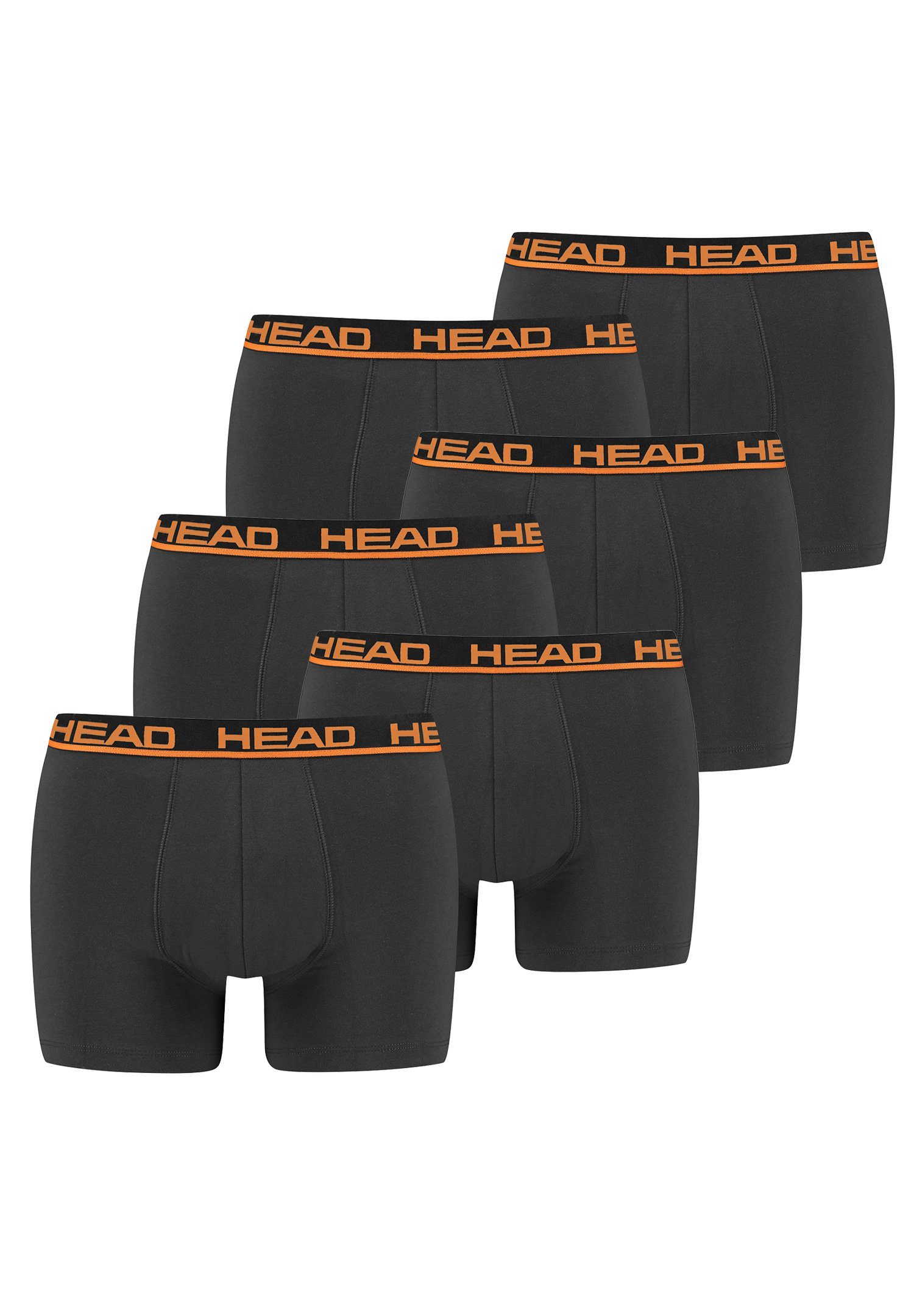 Head Boxershorts Head Basic Boxer 6P (Spar-Set, 6-St., 6er-Pack) 862 - dark shadow | Boxershorts