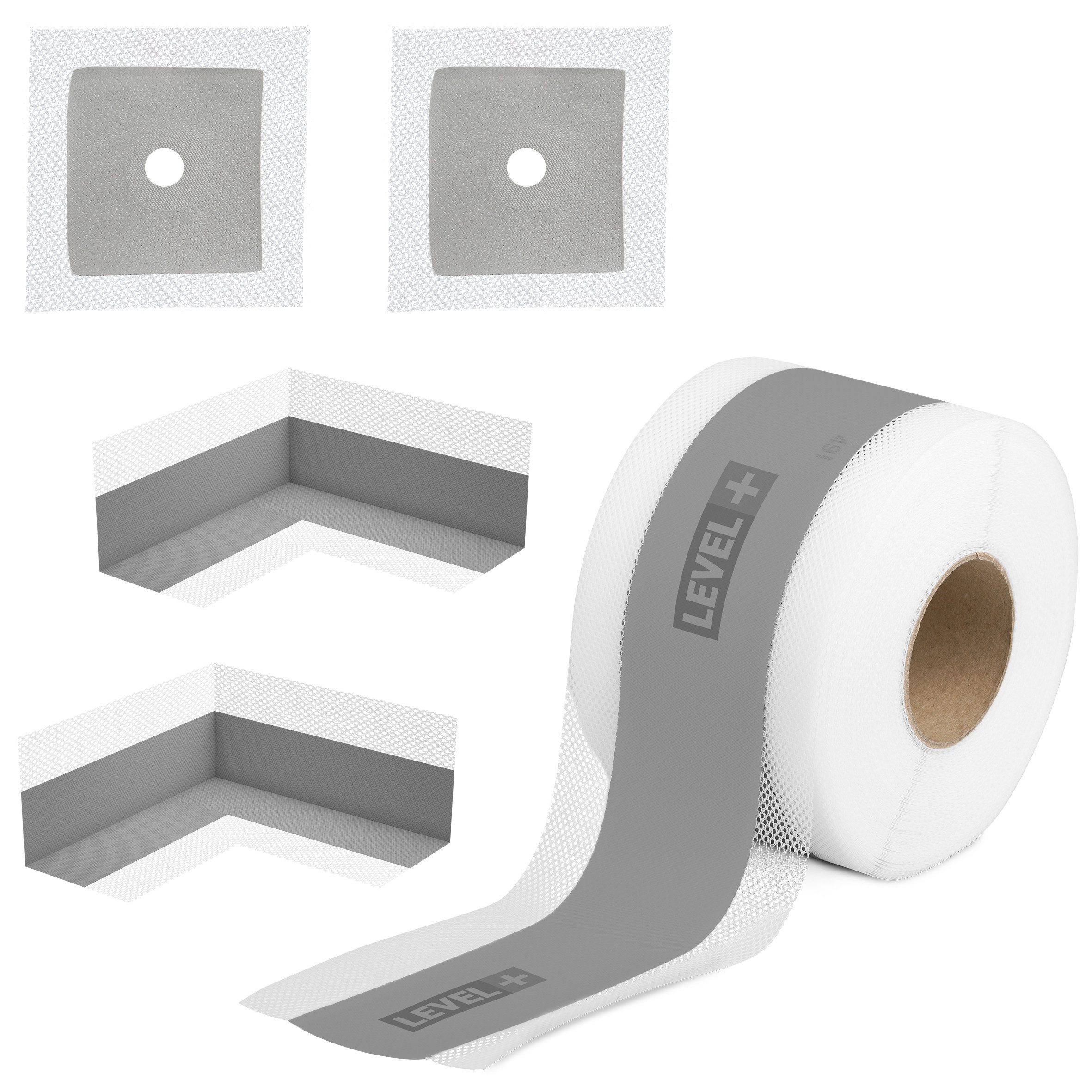 Level+ Dichtungsband Bandset Dusche Balkon Dichtband Dichtbahn Duschelement SET G10