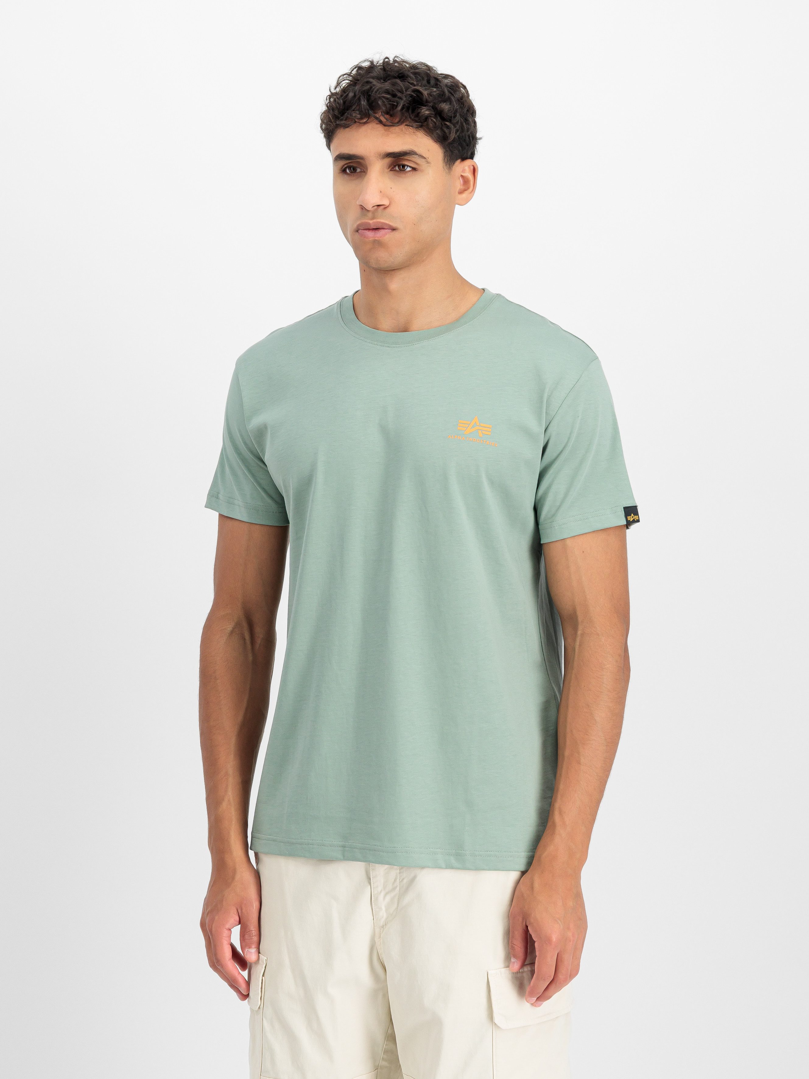 Alpha Industries Rundhalsshirt BASIC T SMALL LOGO Baumwolle, regular fit günstig online kaufen