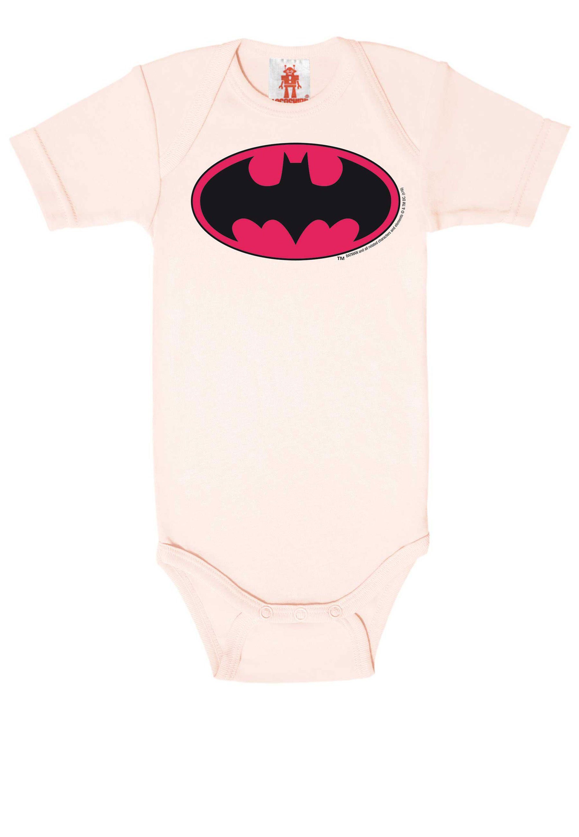 - (Pink) hellrosa mit DC LOGOSHIRT coolem Body Logo Batman Print