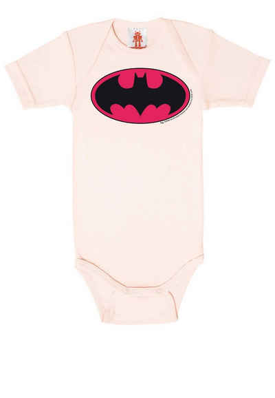 LOGOSHIRT Body DC - Batman Logo (Pink) mit coolem Print