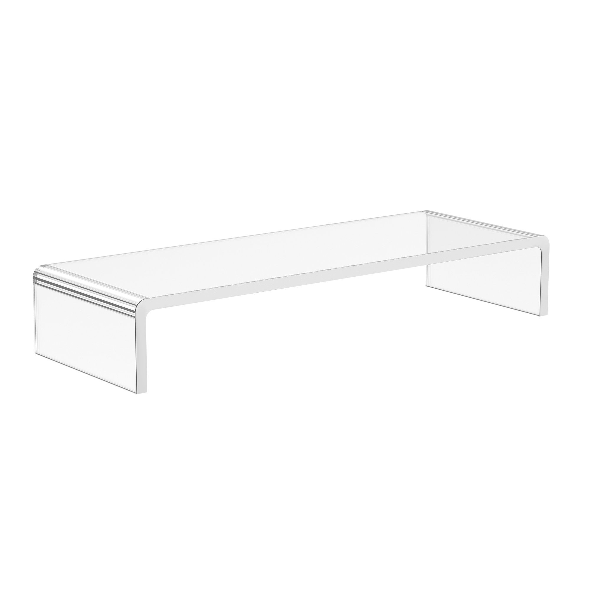 HOMCOM Monitor-Halterung Monitorständer, (Set, 1-tlg., Monitorständer, Monitorständer Bildschirmständer für Laptop PC Acryl Transparent)