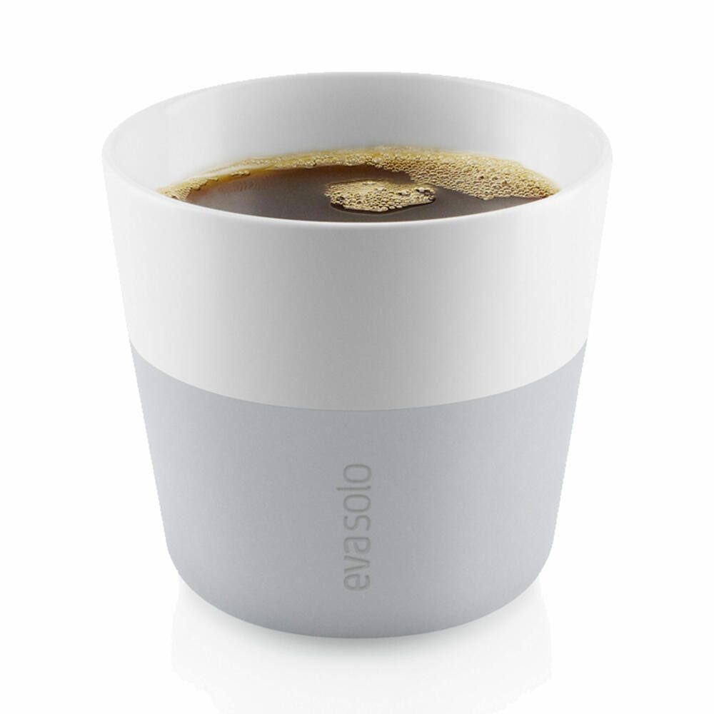 Eva Solo Becher Caffé Lungo Marmor Grau 230 ml 2er Set, Porzellan