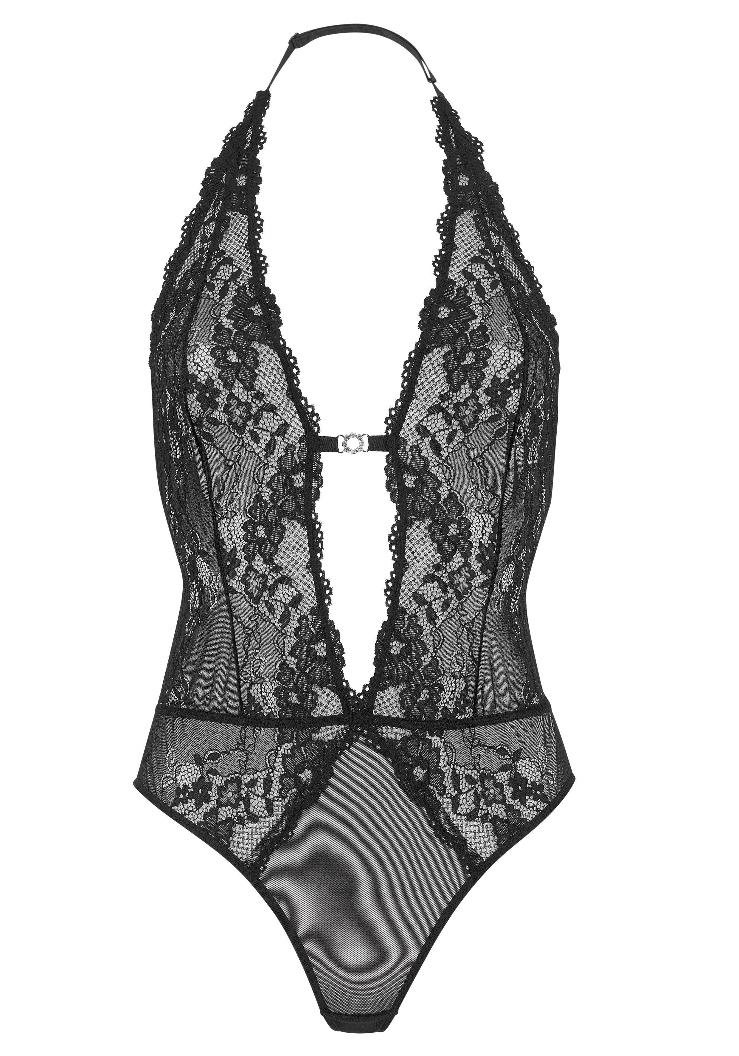 LASCANA Body aus Spitze mit verführerischem Rücken, sexy Dessous, Reizwäsche