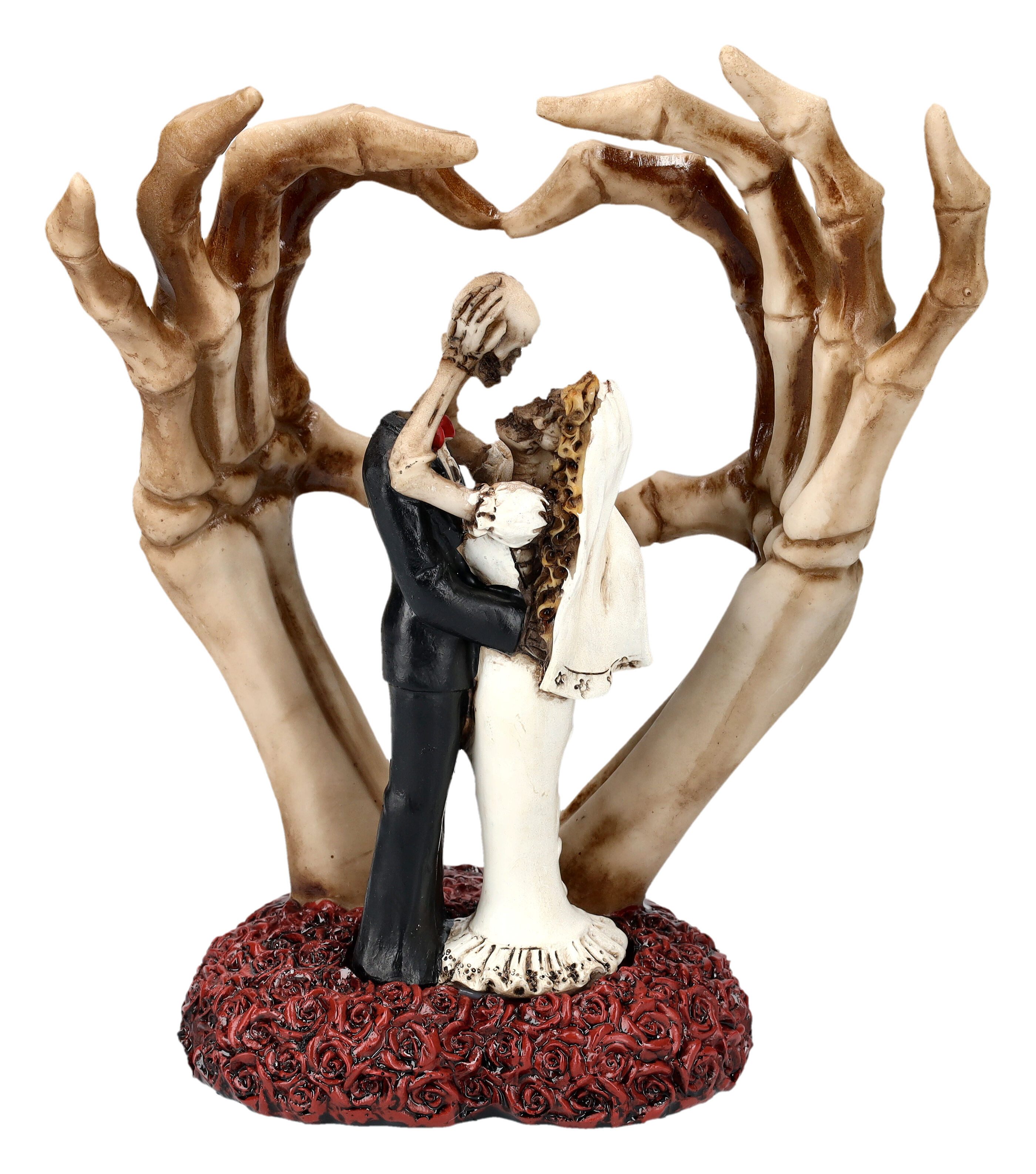 Figuren Shop GmbH Dekofigur Skelett Figur Brautpaar - From This Day Forward - Gothic Dekofigur