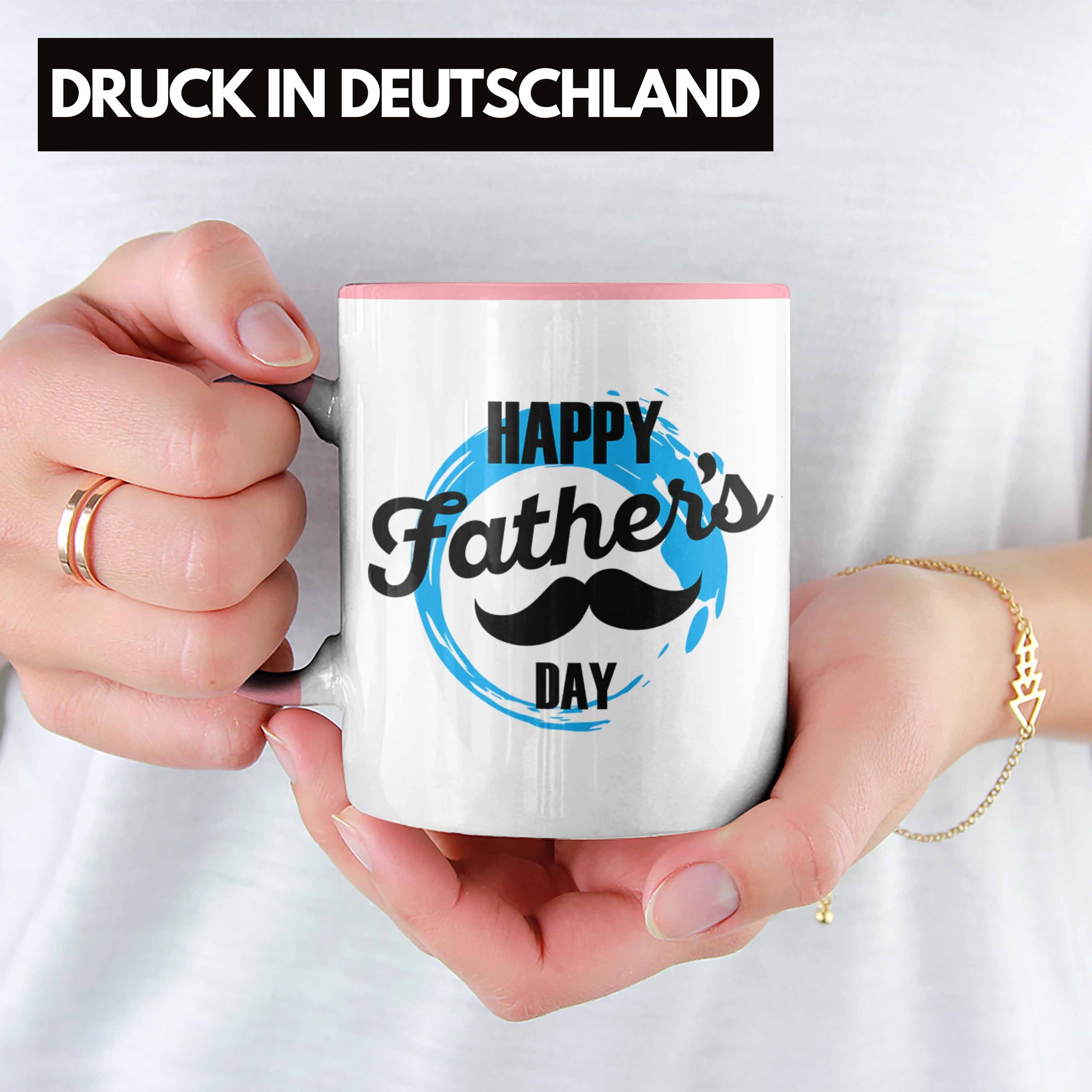 Tasse den Tasse Trendation Father's Happy für Papa Vatertag für Geschenk Day Rosa