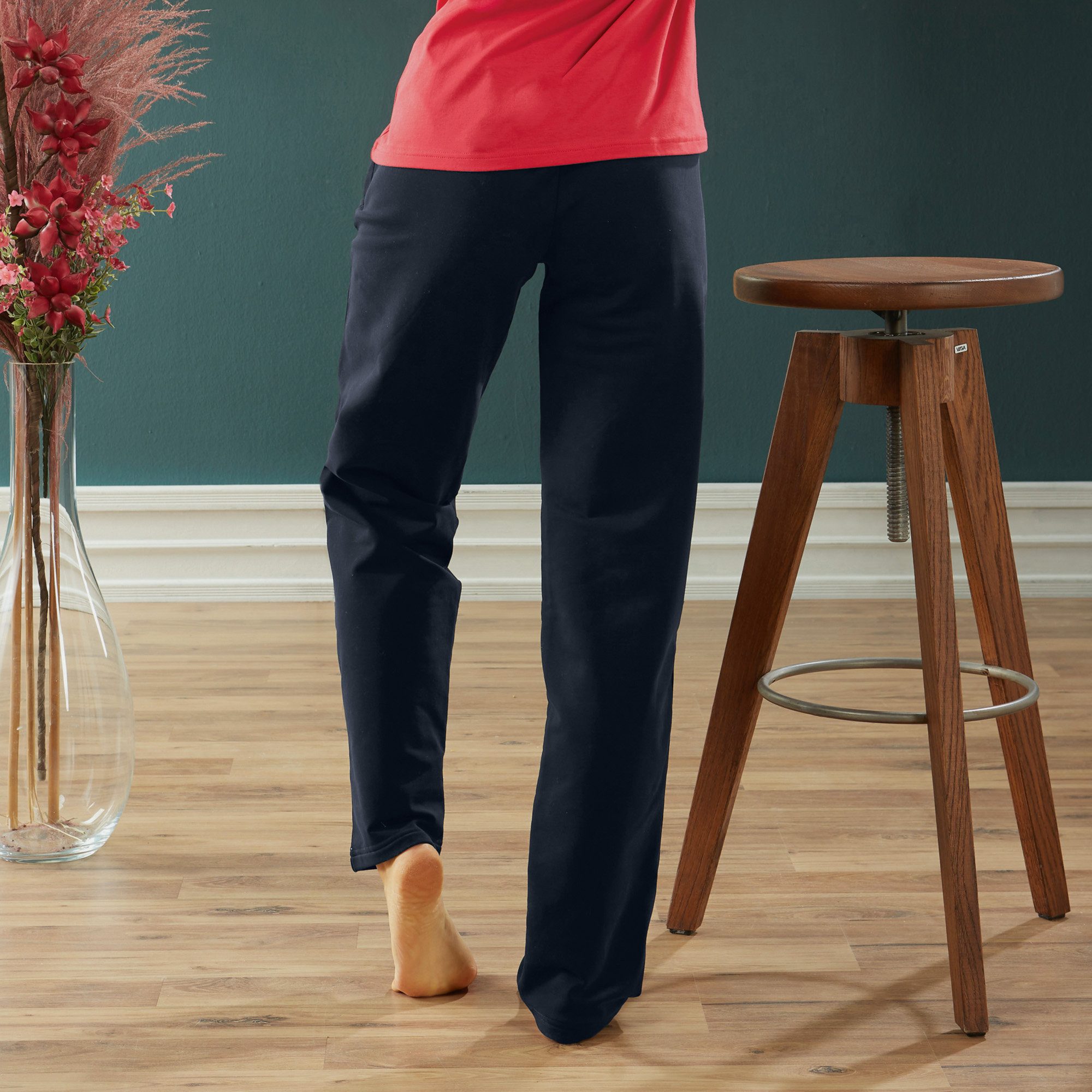 Erwin Müller Jogginghose Damen-Freizeithose, lang Uni