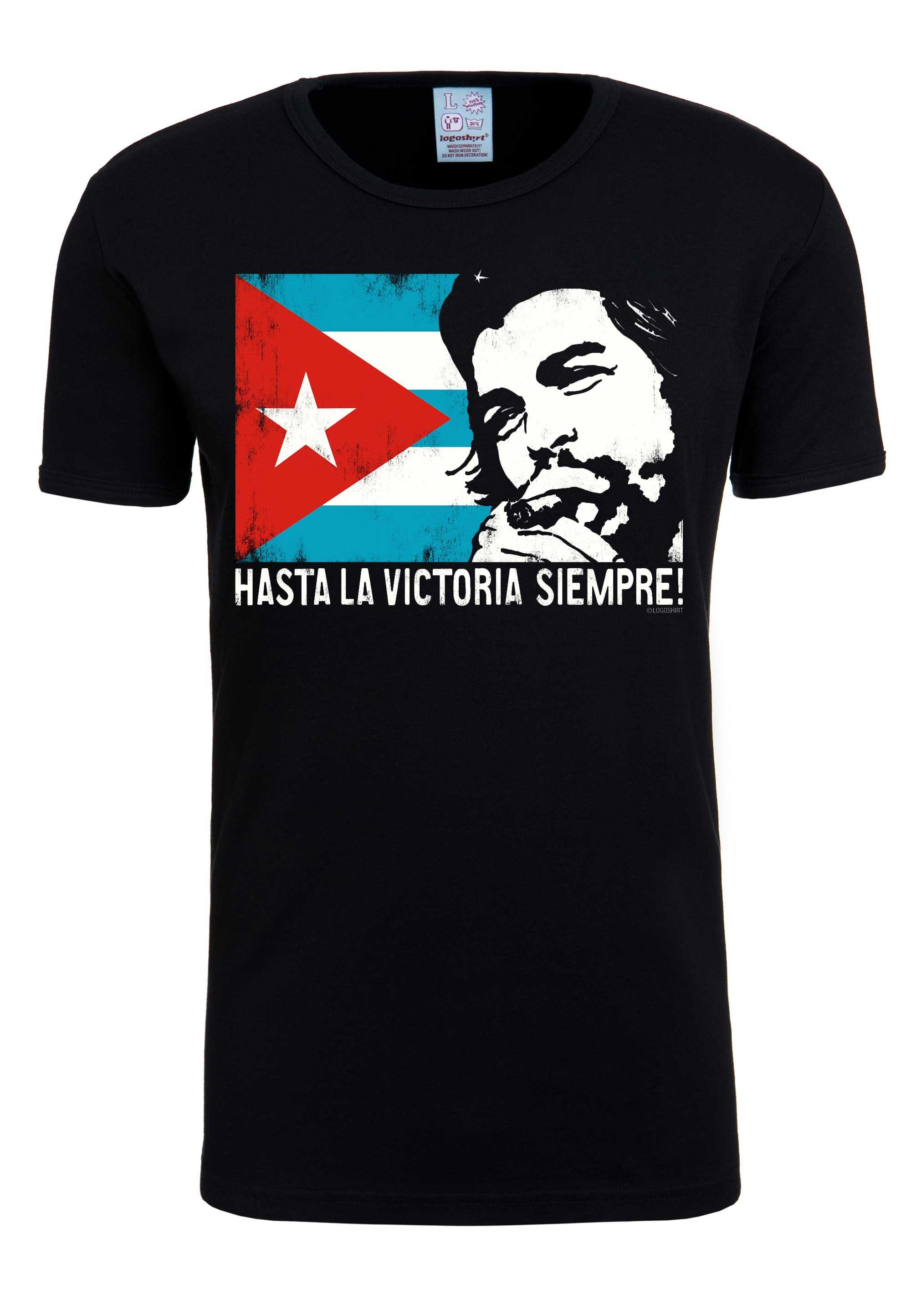 Herren Shirts LOGOSHIRT T-Shirt Che Guevara - Cuban Flag mit modischem Vintage-Print