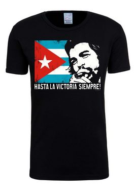 LOGOSHIRT T-Shirt Che Guevara - Cuban Flag mit modischem Vintage-Print