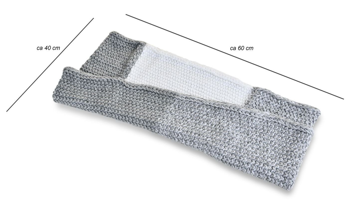 Neverless Loop Damen Loopschal Strickschal Schlauchschal Winterschal Grobstrick zweifarbig Neverless®