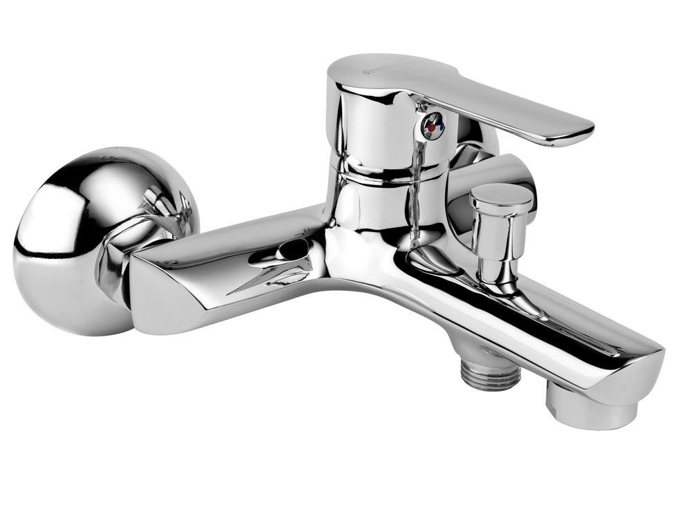 KFA Wannenarmatur JADEIT Badewannenarmatur Einhandmischer Umsteller Wanne/Brause, Chrom