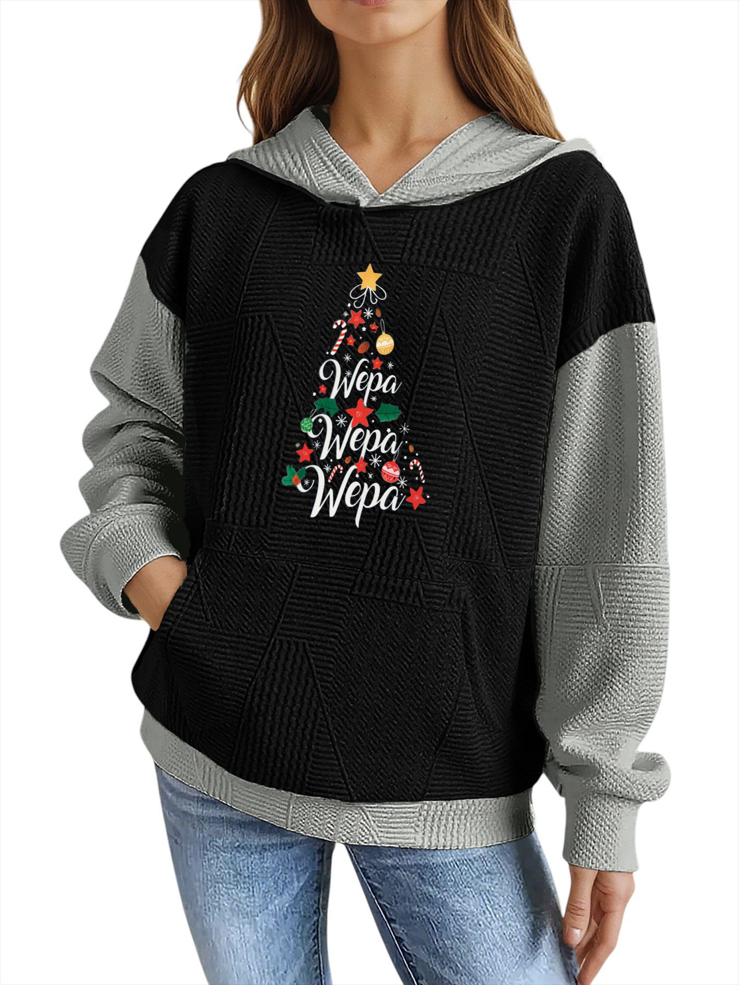 PYLIKE Hoodie Weihnachten Weicher Winter-Hoodie für günstig online kaufen