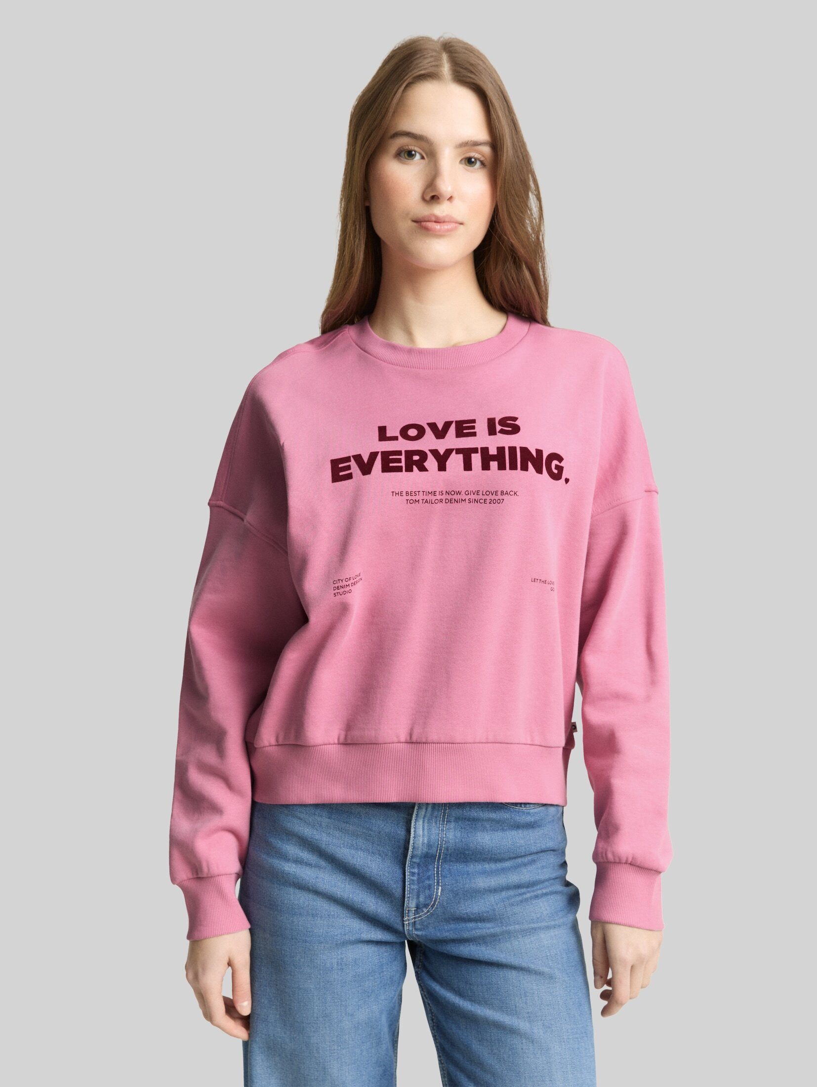 TOM TAILOR Denim Sweatshirt Strick & Sweatshirts Loose Fit Sweatshirt