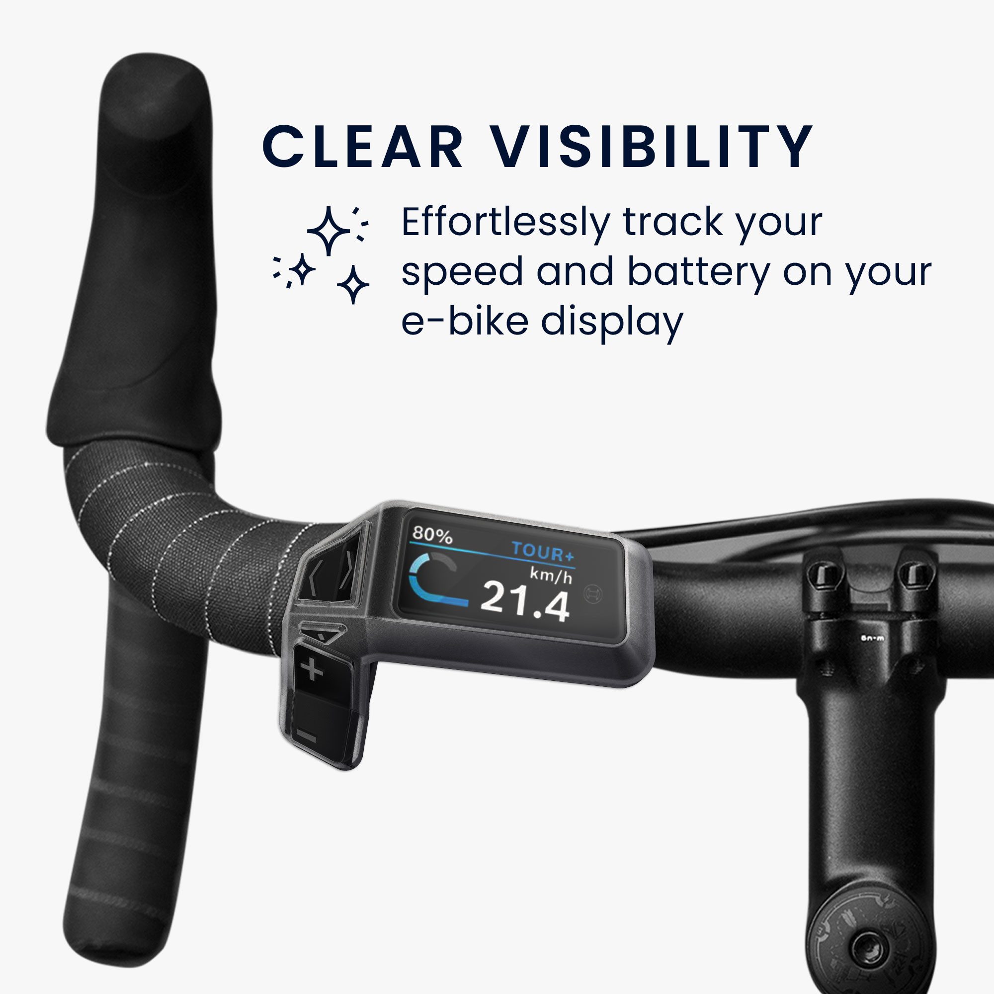 kwmobile Smartphone-Hülle EBike Computer Case für Bosch Purion 200, transparente Hülle Fahrrad GPS Navi Cover in Transparent