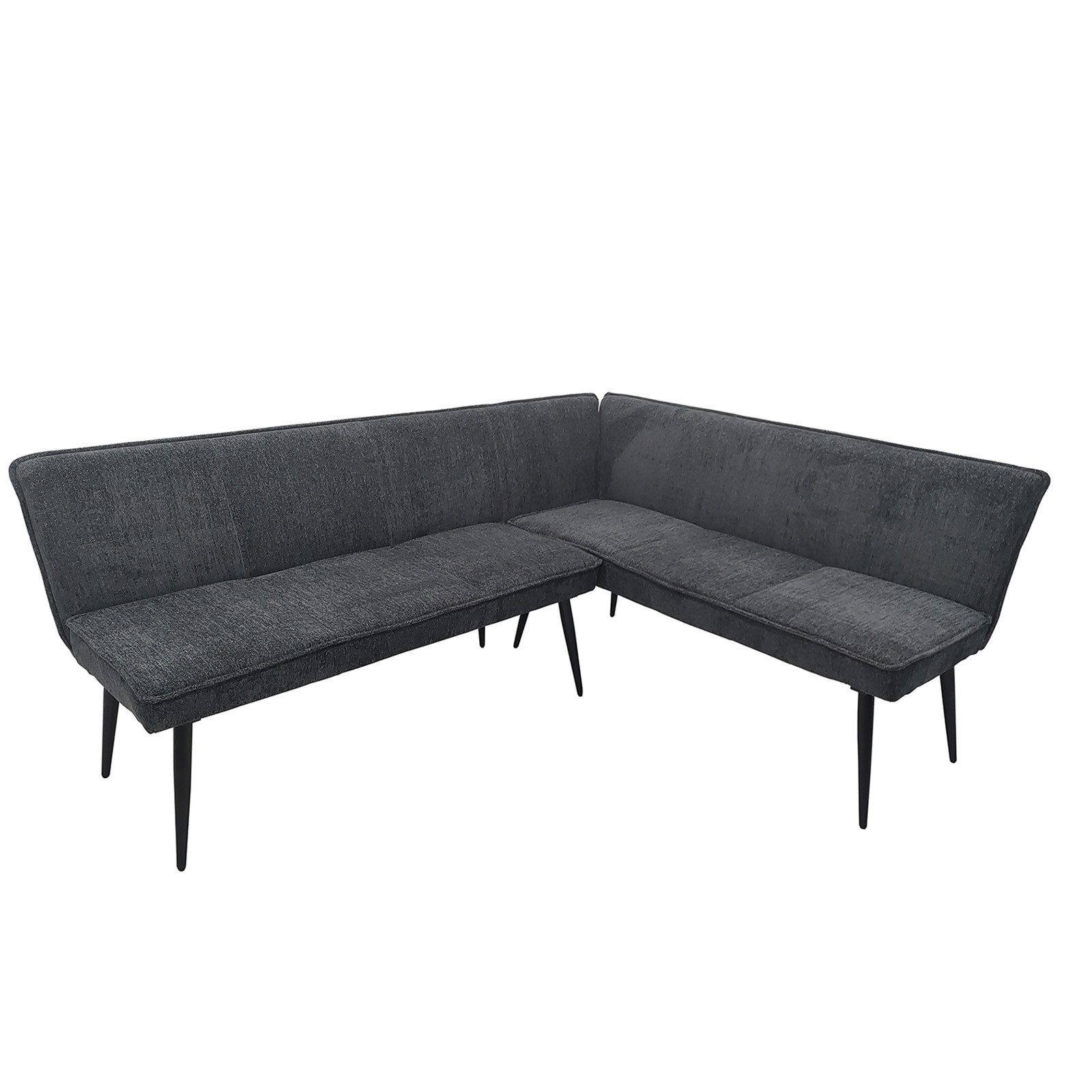 HTI-Living Eckbank Eckbank 195 x 154 cm Anthrazit (Stück, 1-St., 1 Eckbank), Sitzbank Polsterbank