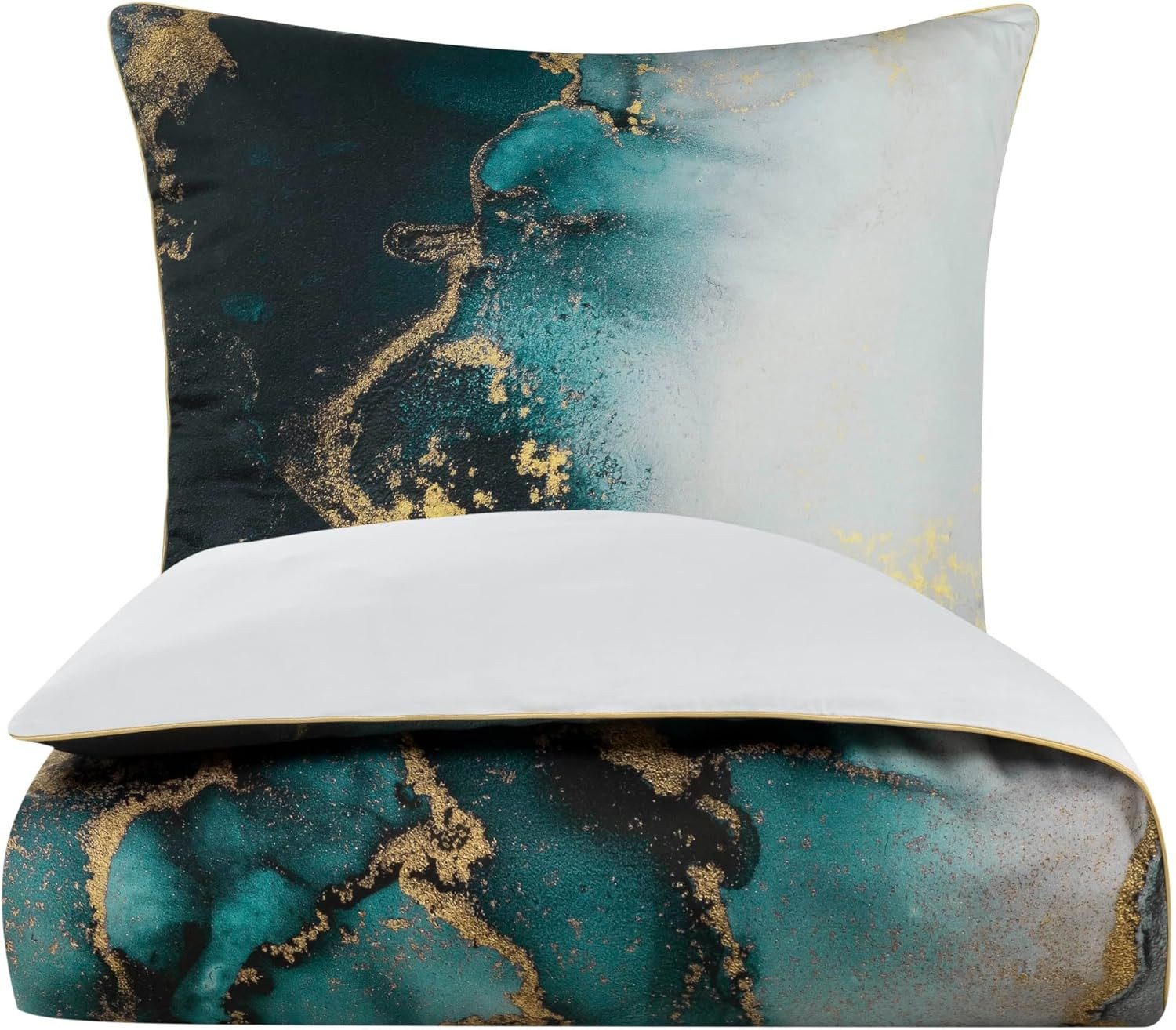 Aymando Bettwäsche Marble Green, 100% Baumwolle günstig online kaufen