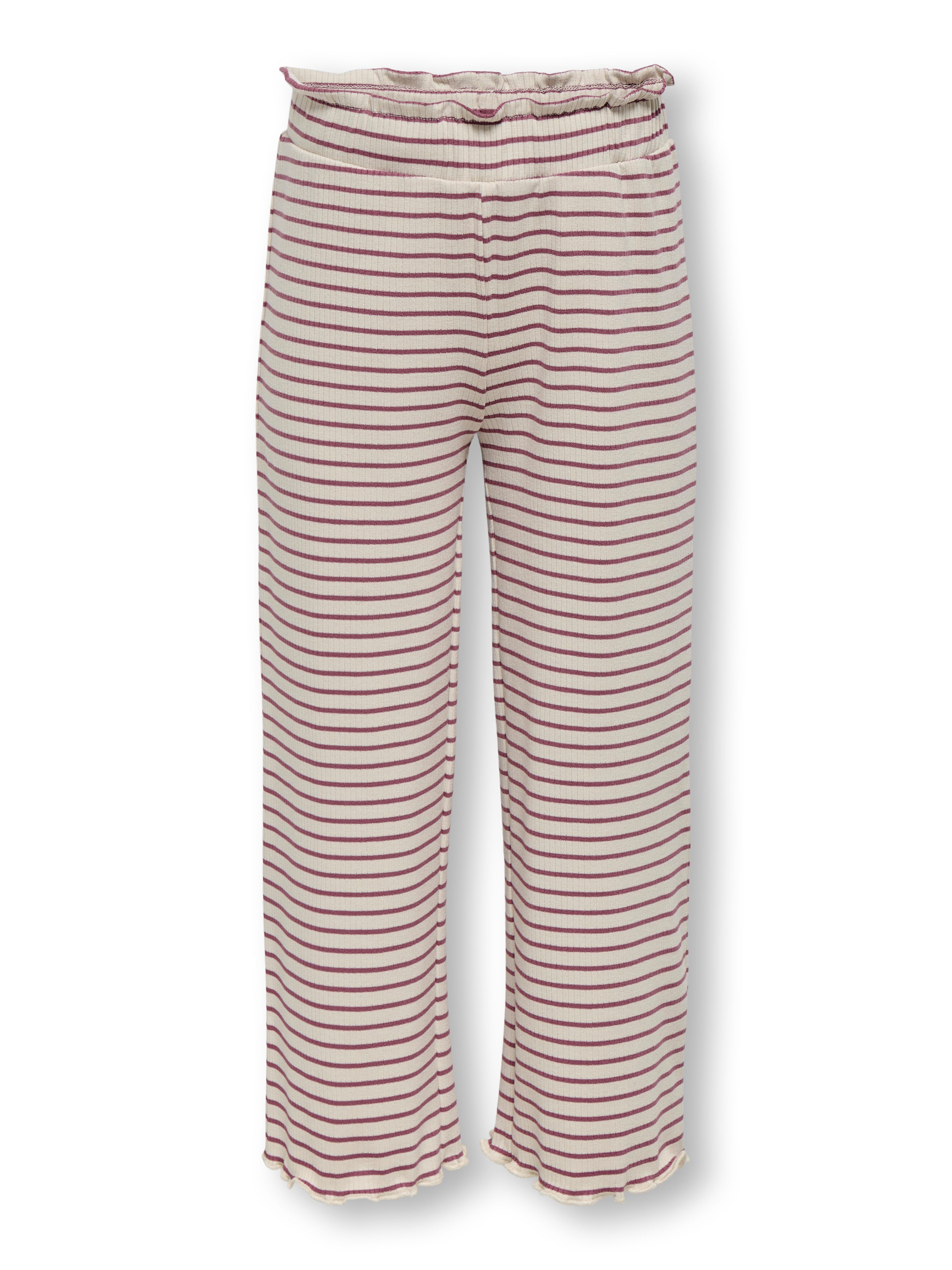 Oatmeal Stripes:Rose Brown