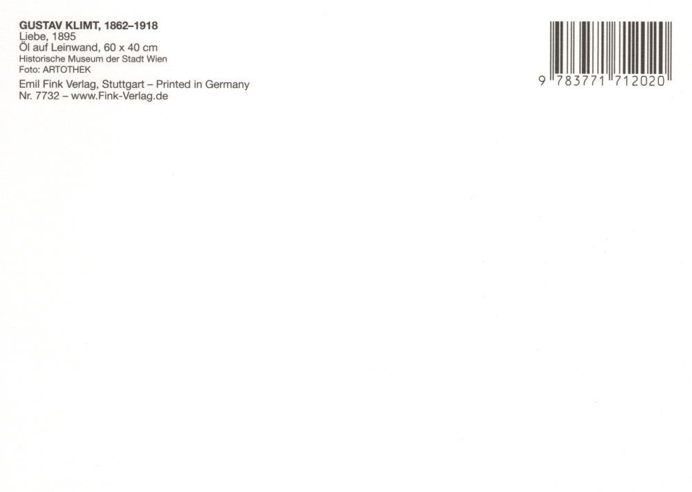 Thumbnail - Postkarte Kunstkarte Gustav Klimt "Liebe"