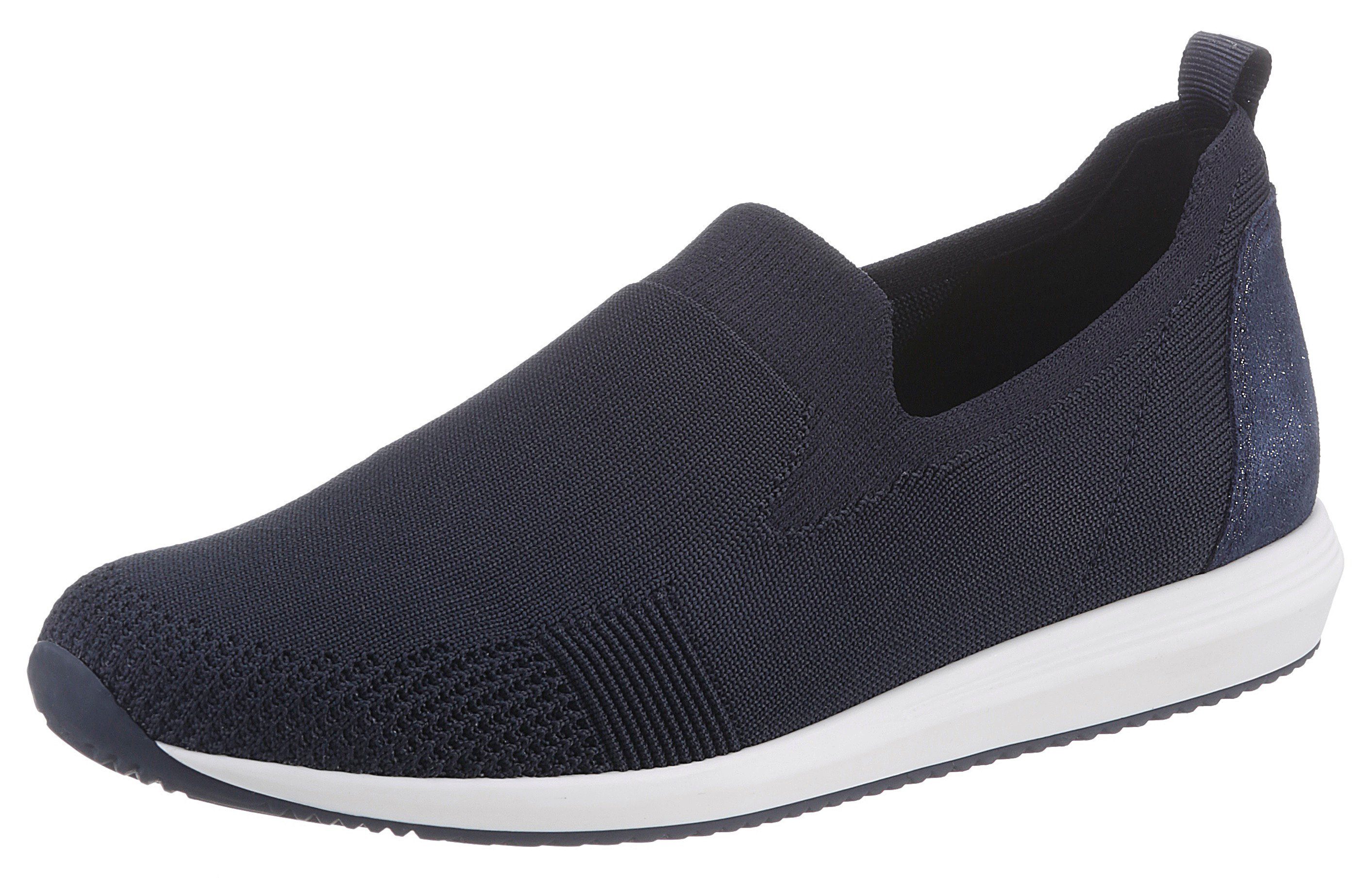 Ara LISSABON Slip-On Sneaker mit elastischem Sockenschaft, G-Weite dunkelblau