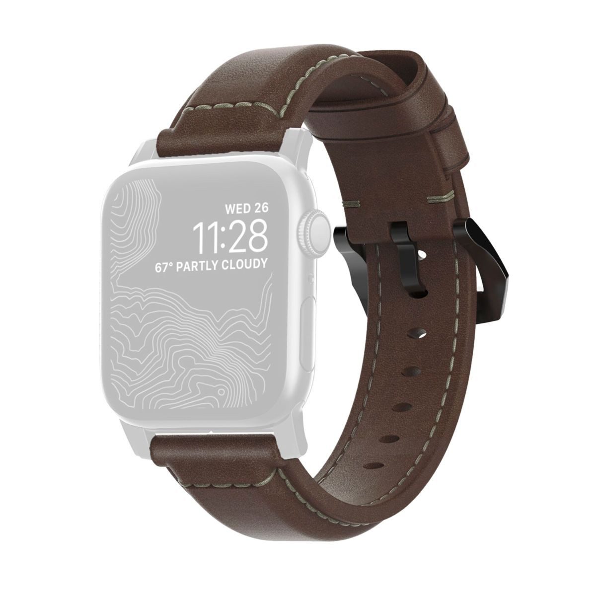 Nomad Smartwatch-Armband Traditional Strap Leather Connector günstig online kaufen
