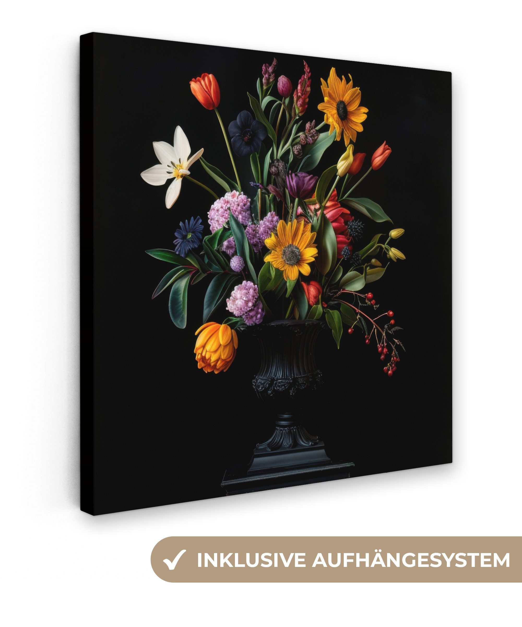 OneMillionCanvasses® Leinwandbild Sonnenblumen - Blumenstrauß - günstig online kaufen