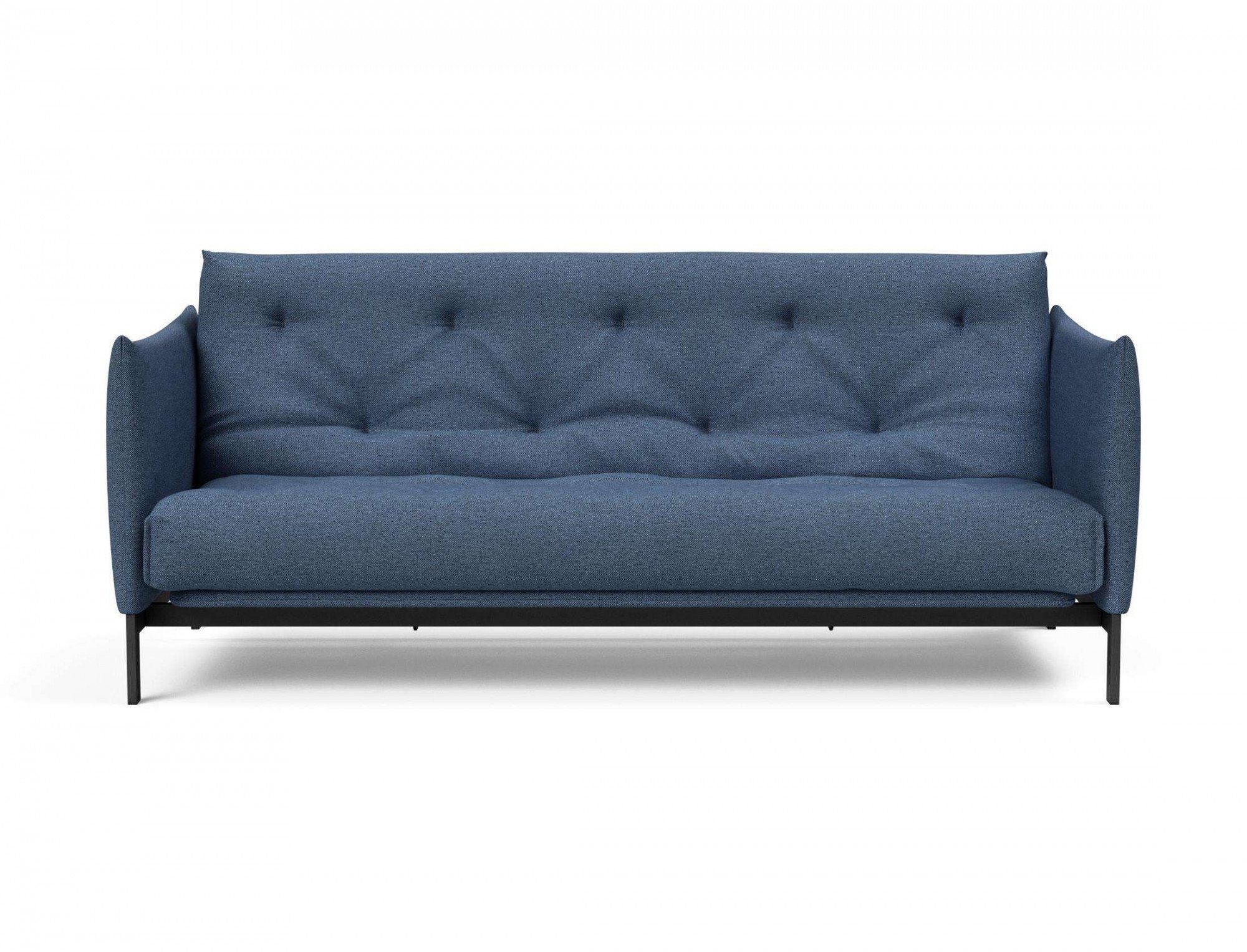 INNOVATION LIVING ™ 3-Sitzer Junus Schlafsofa, mit schmalen Armlehnen, gemütlichem klassischem Design, Umbaufunktion Blau