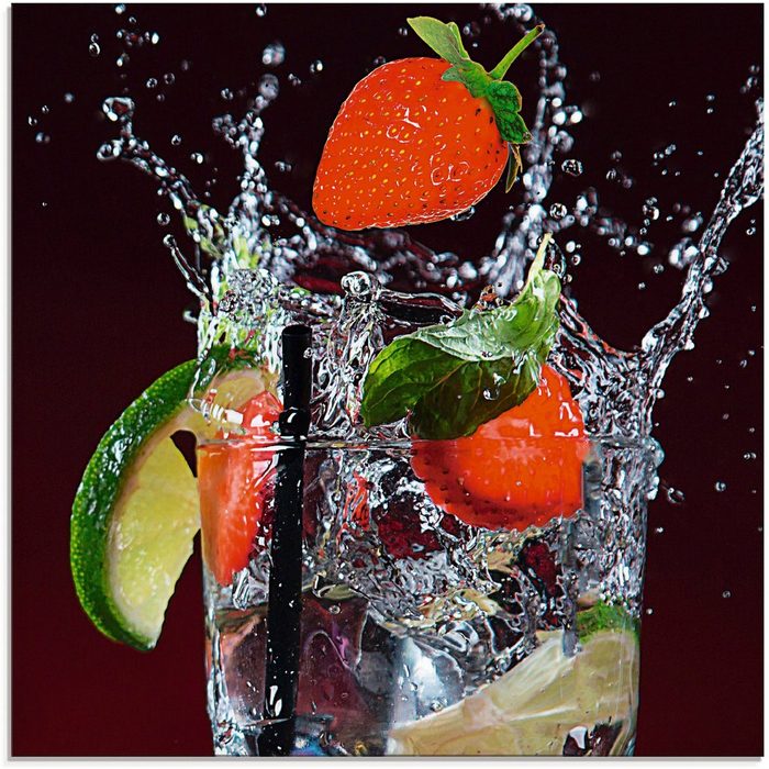 Artland Glasbild Frischer Fruchtcocktail III Getränke (1 St) in verschiedenen Größen