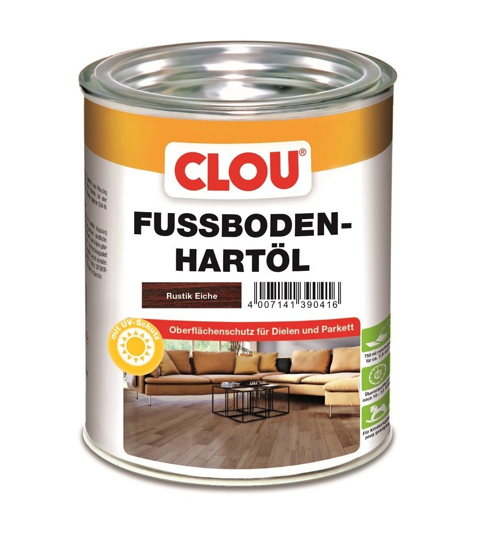 CLOU Holzöl Clou Fußboden Hartöl 750 ml eiche rustik