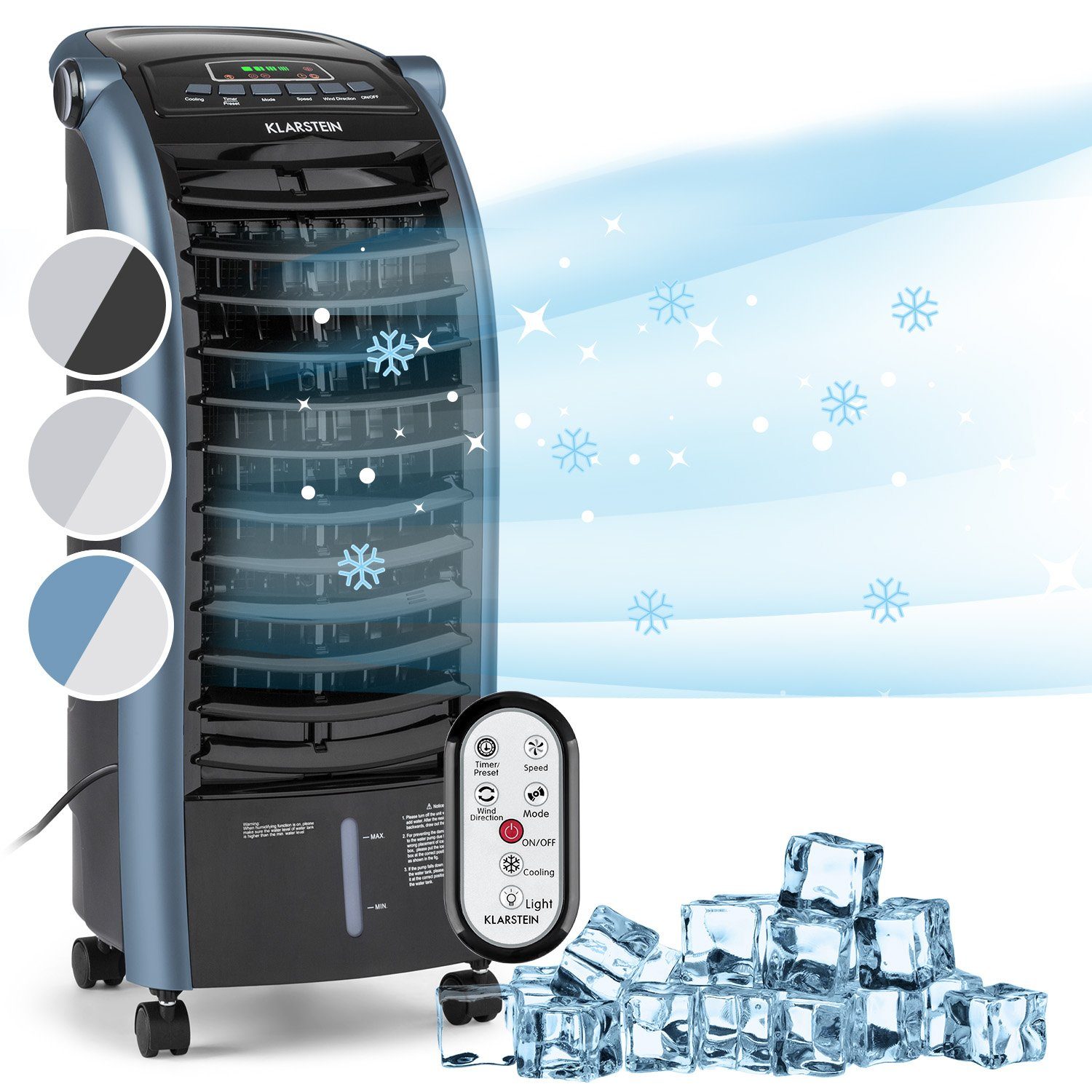 Klarstein Ventilatorkombigerät Maxfresh Ocean 4-in-1 Luftkühler, günstig online kaufen