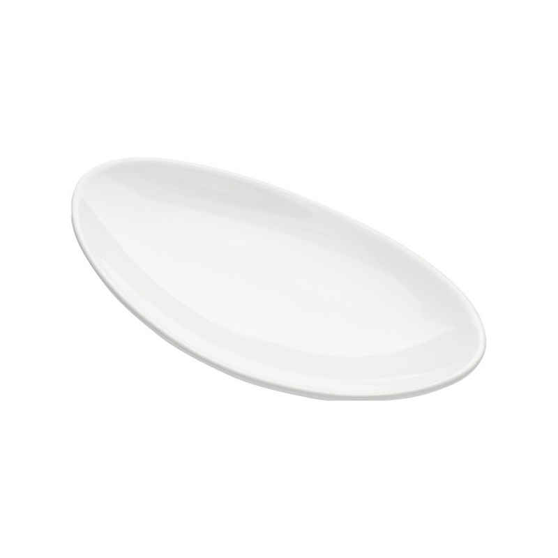 HobbyFun Seifenschale Keramik-Seifenschale oval 2, Breite: 7,5 cm, 14x7,5x2cm, weiß glänzend