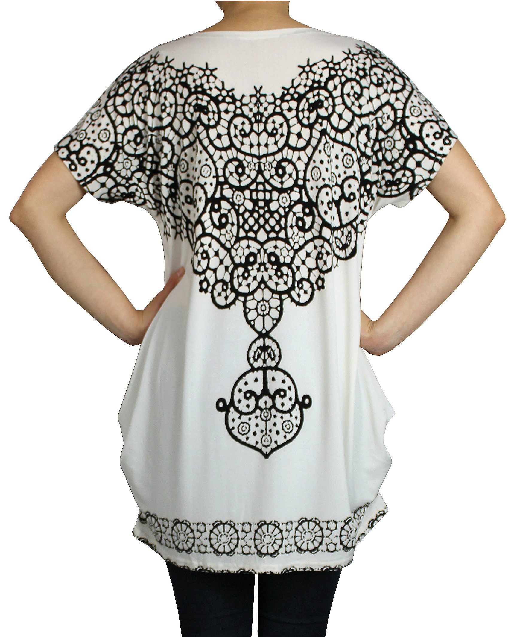 dy_mode Longshirt Damen Longshirt Lässiges Kurzarm günstig online kaufen