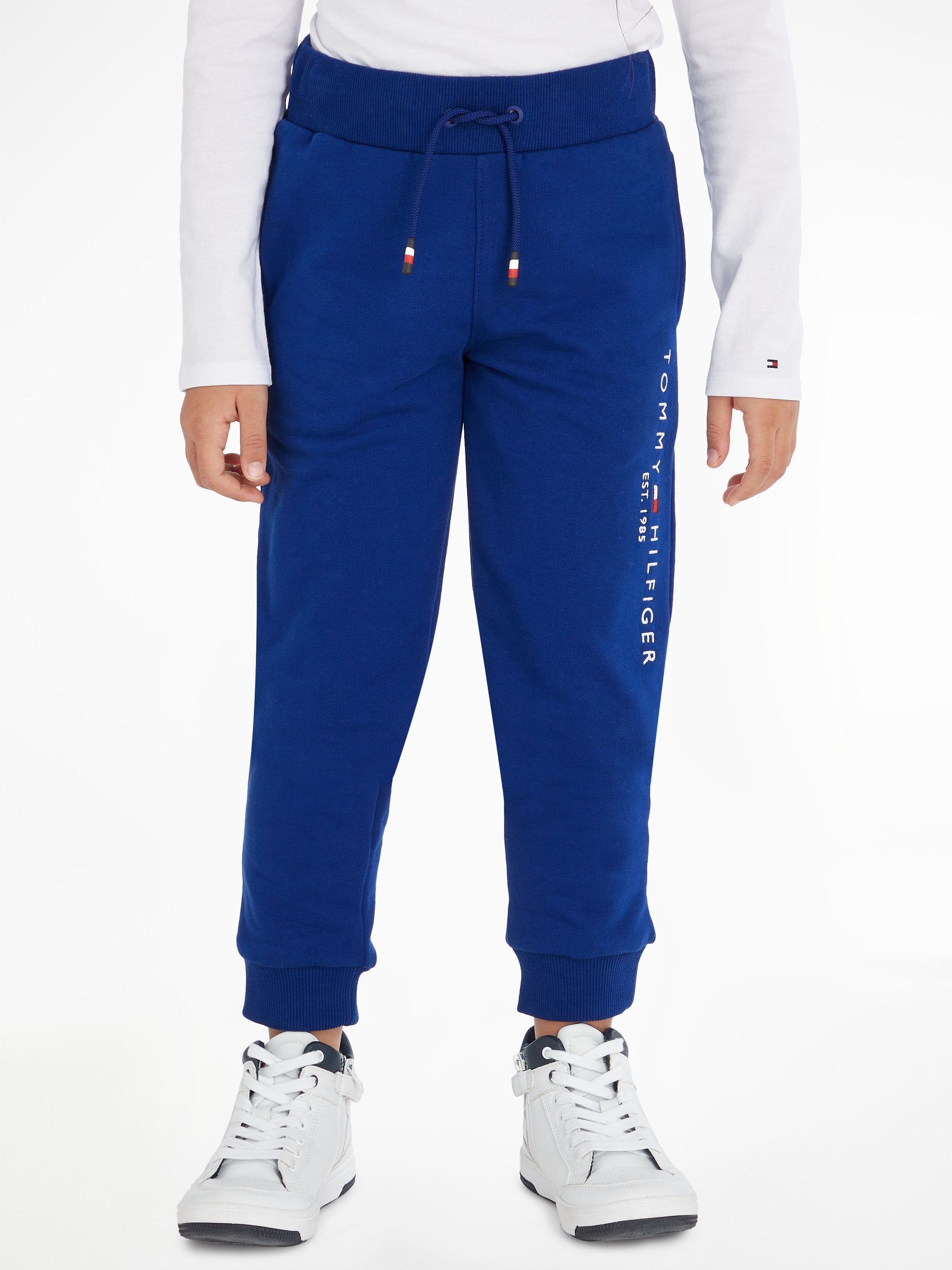 ESSENTIAL Hilfiger Tommy linken U Tommy Sweathose mit SWEATPANTS Bein auf Hilfiger dem Logo-Schriftzug